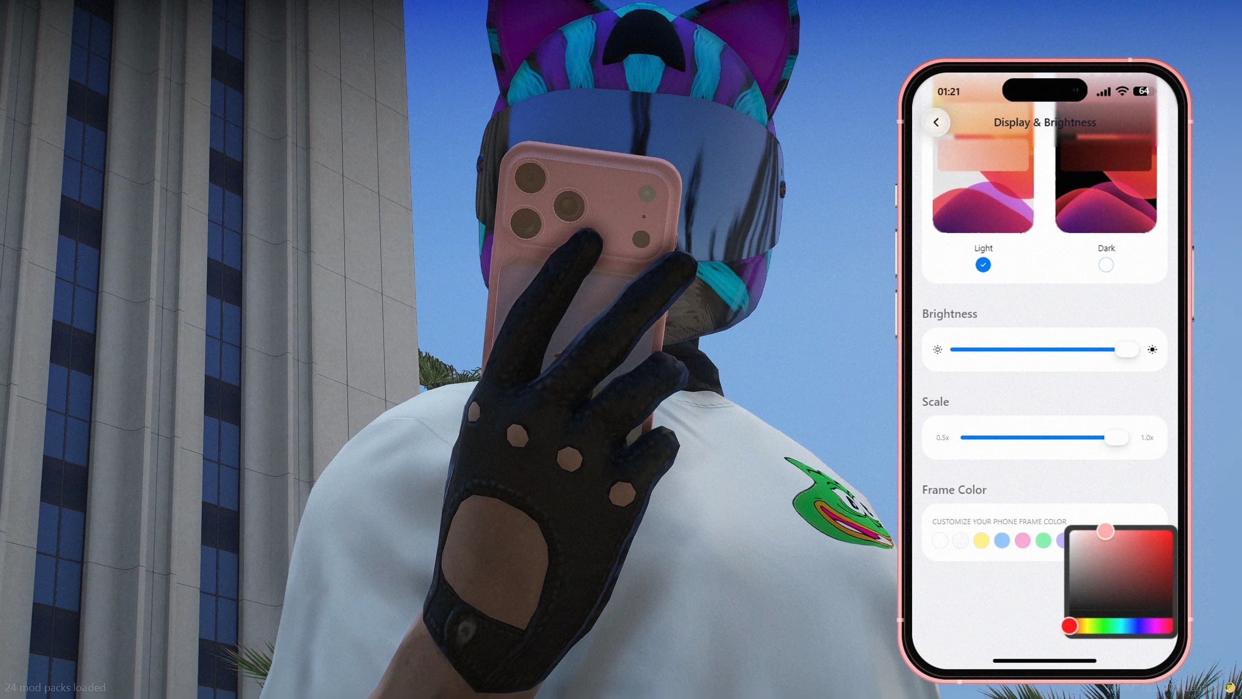FiveM Smartphone V3 customizable phone colors with synchronized in-game prop customization and modern React interface for ESX QB-Core and Qbox servers