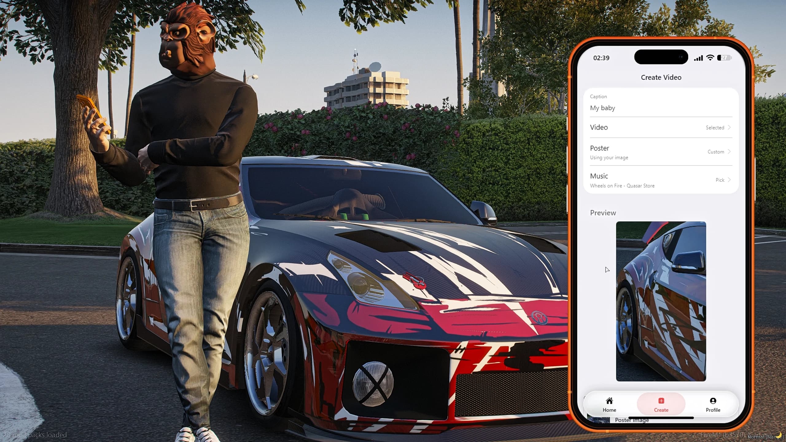 Quasar Smartphone V3 Full Interface Showcase 2026 - Advanced FiveM Phone with Live Pictagram Streaming, Dark & Light Mode, Custom Widgets, Multitasking and Cinematic Camera System for Roleplay Servers