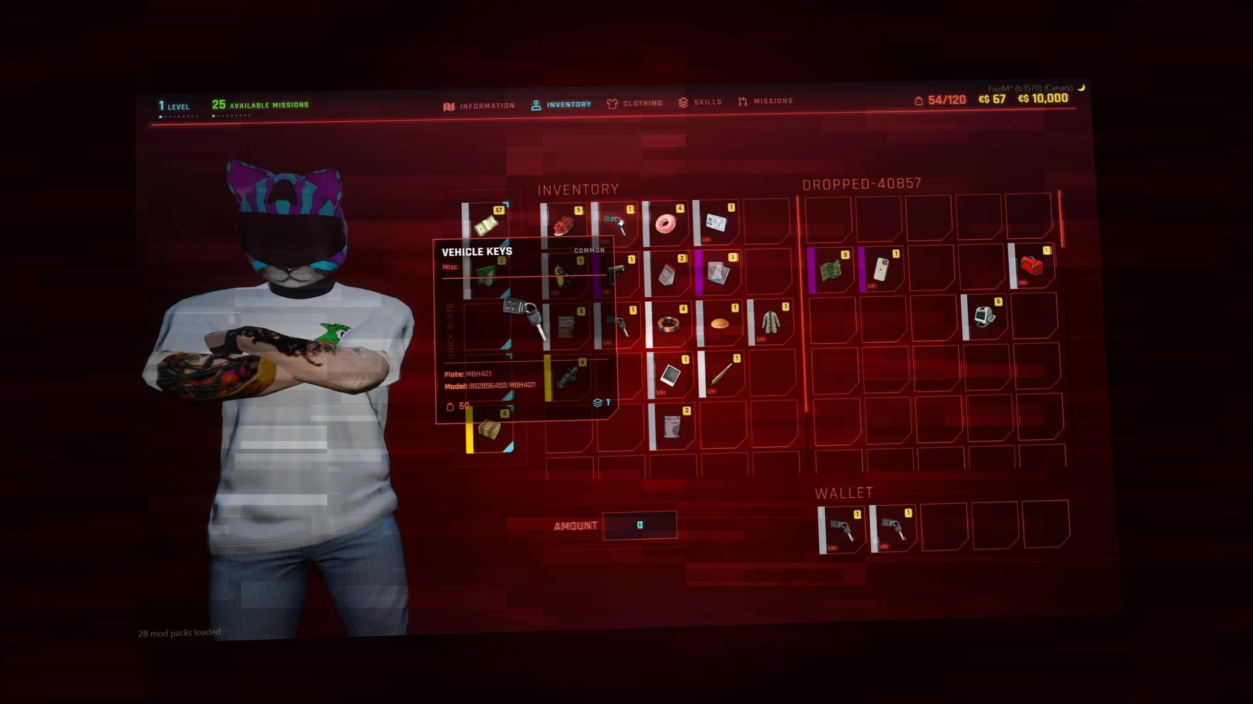 Best Cyberpunk UI for FiveM Inventory Script with Modern Futuristic Design]