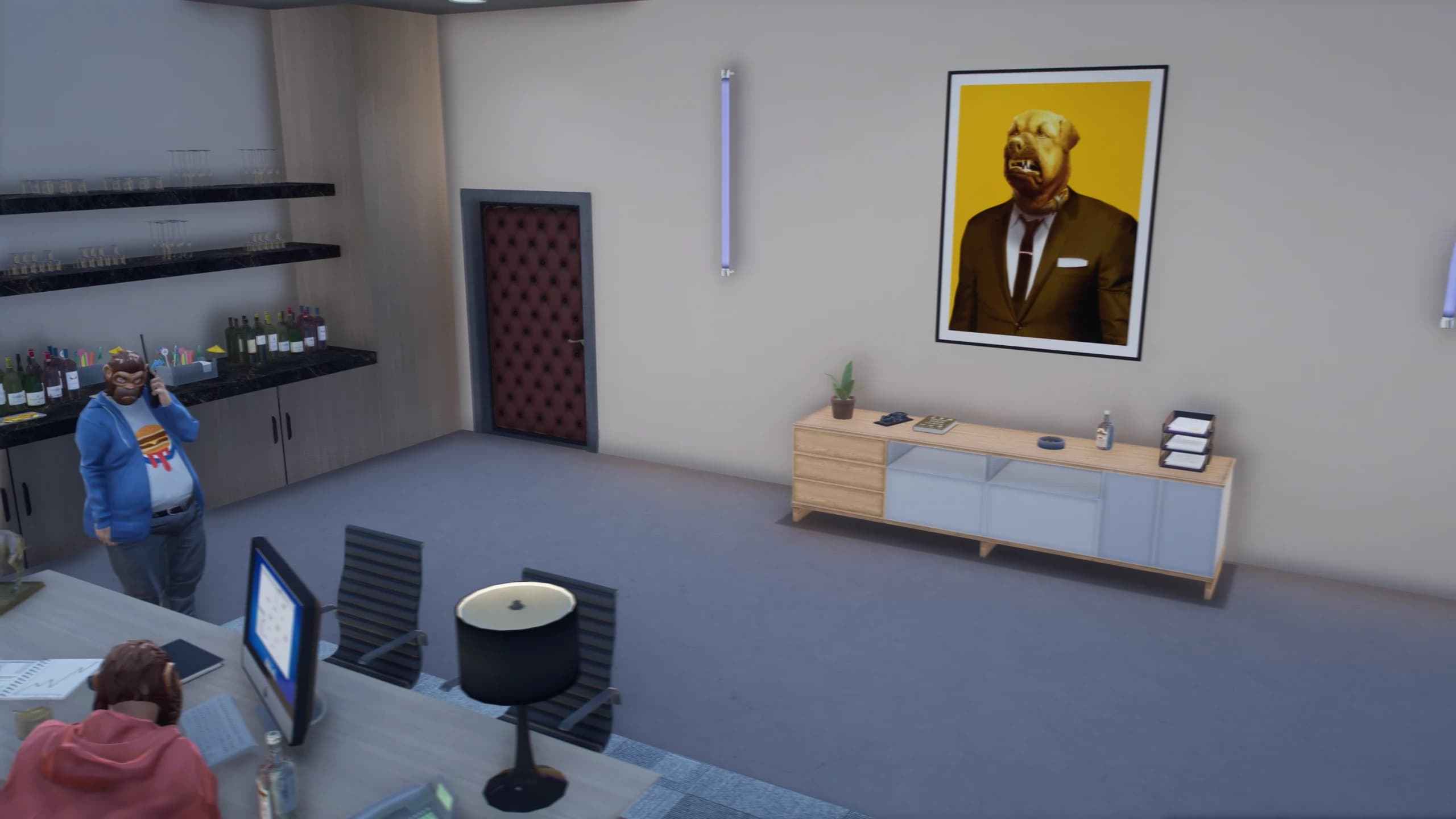 FiveM luxury office interior central garage restaurant map executive office roleplay server Quasar compatible