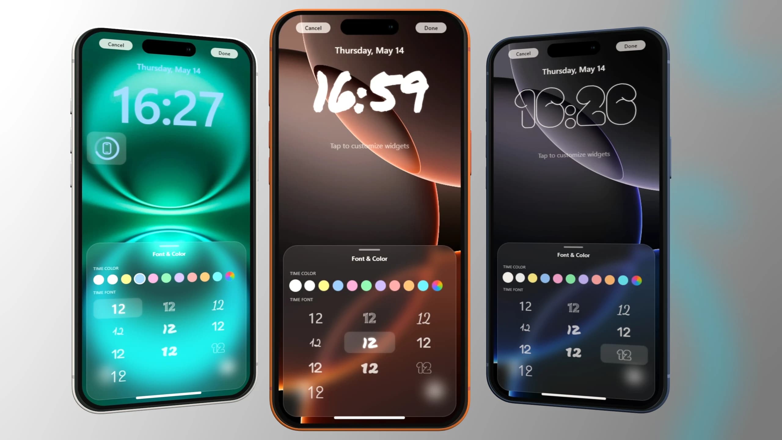 Customizable lock screen system for FiveM Smartphone V3 with widgets, fonts, wallpapers, and modern React UI for ESX QB-Core and Qbox servers