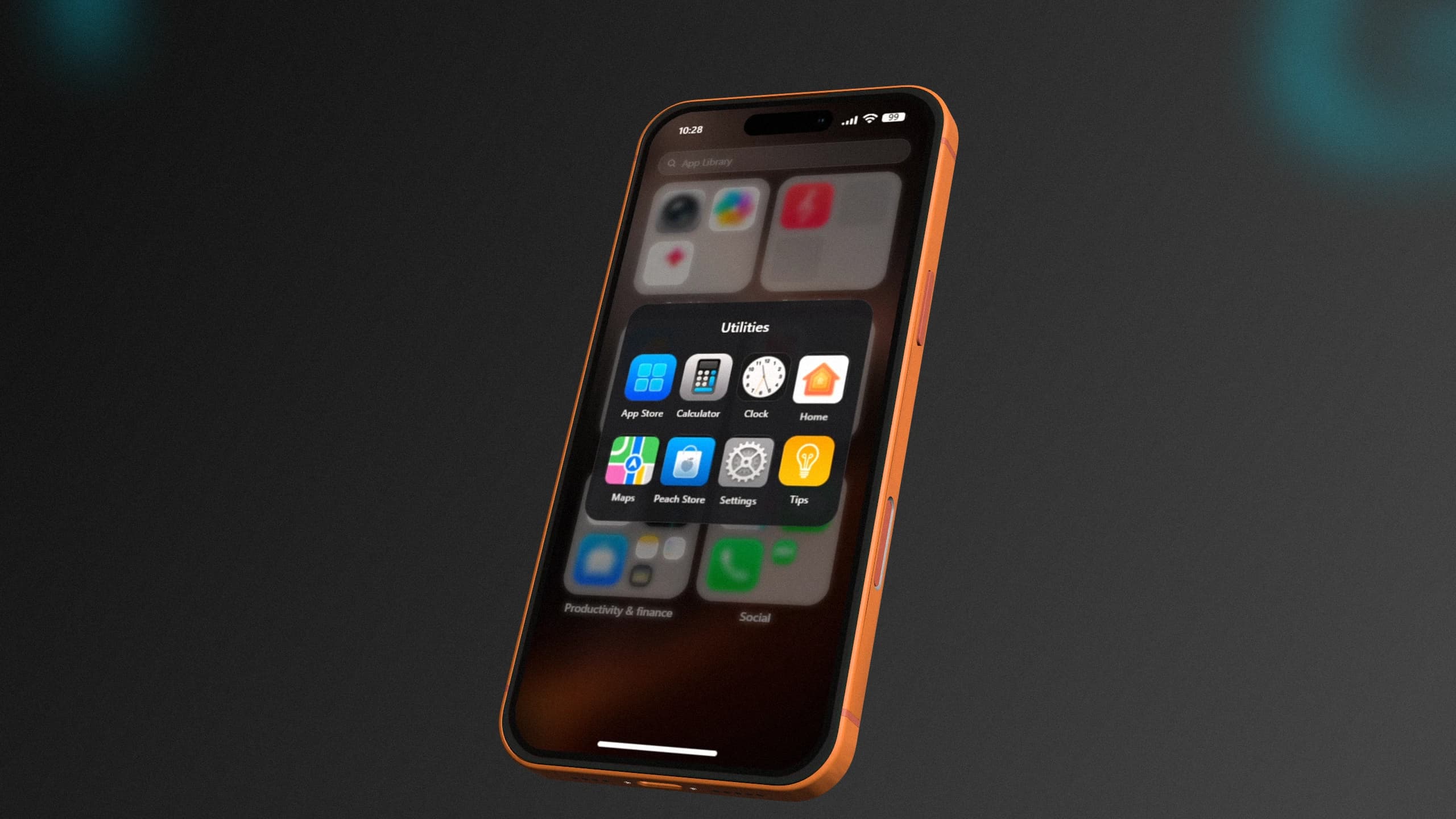 FiveM Smartphone V3 realistic app folder system with customizable organization, drag and drop apps, and modern React interface for ESX QB-Core and Qbox servers