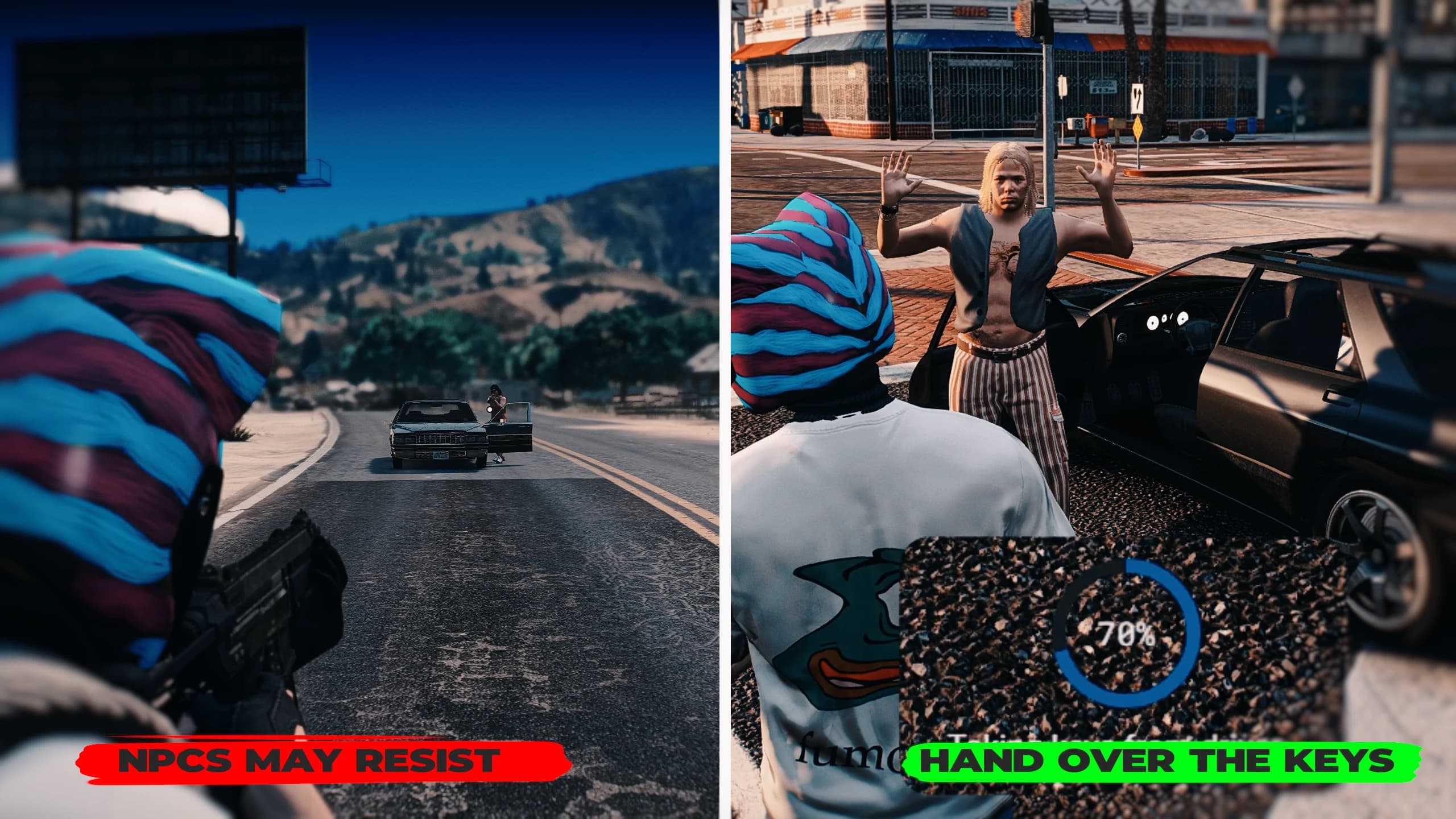 NPC vehicle robbery for FiveM ESX QB QBCore QBox
