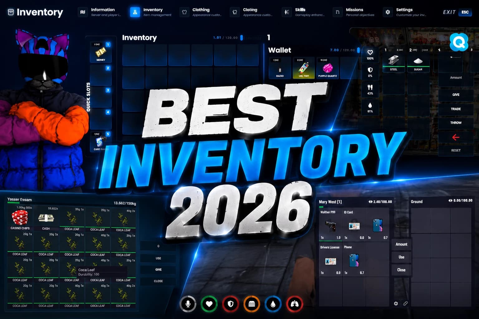 FiveM inventory systems explained for beginners and advanced server owners looking for the best roleplay experience