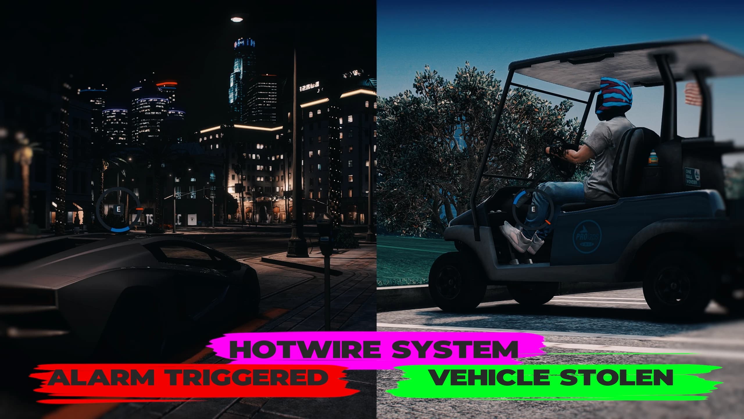 Vehicle alarm system for FiveM roleplay servers