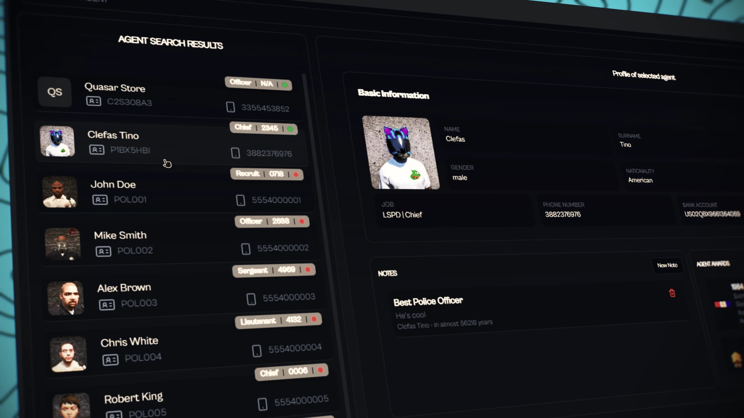 fivem criminal database system police records arrests warrants fines case tracking esx qb qbcore qbox police rp system gta roleplay police tools
