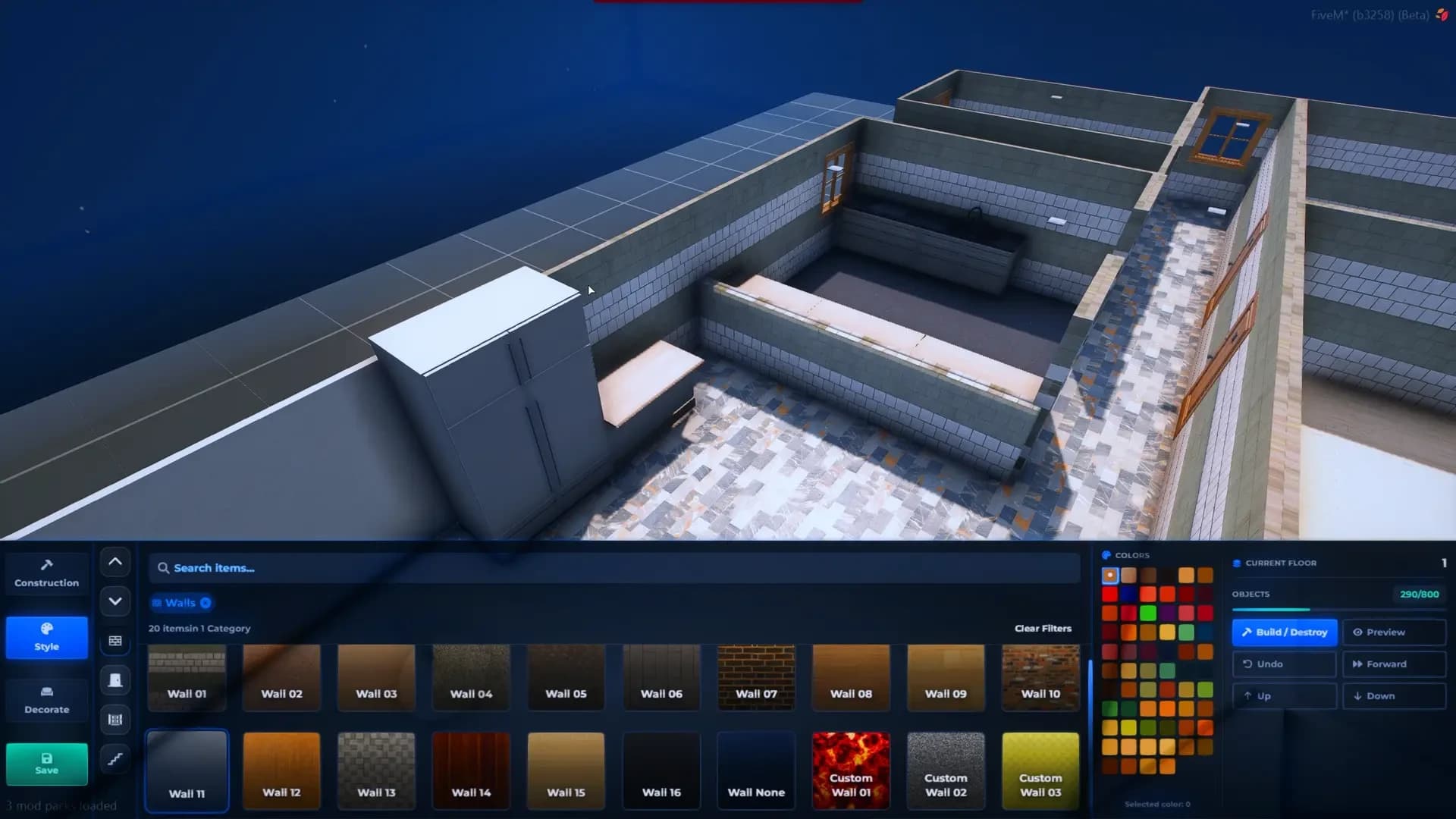 FiveM Quasar Shell Creator no external shells custom interiors build unlimited housing roleplay