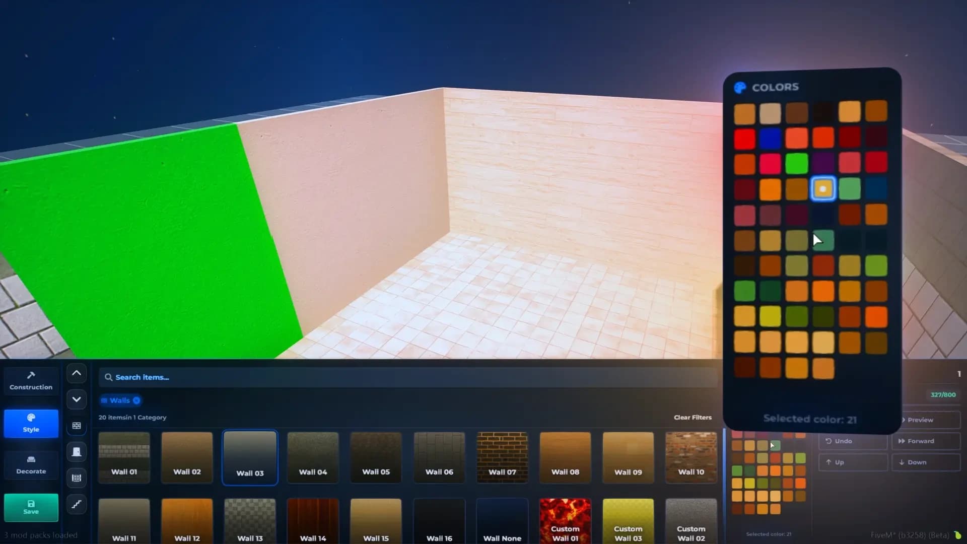 FiveM Quasar Shell Creator intuitive UI interface easy building interiors housing roleplay system