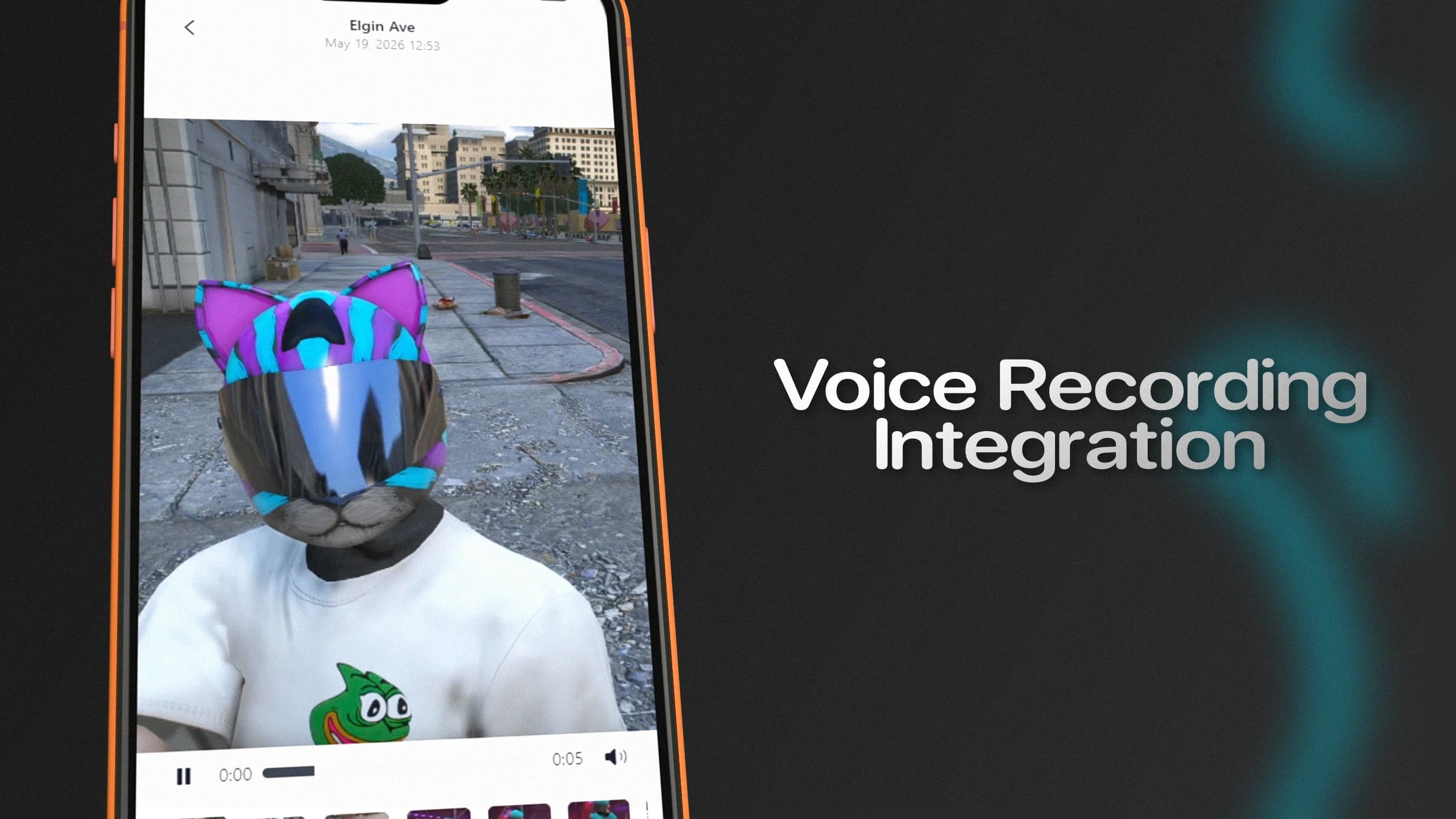 FiveM Smartphone V3 immersive video recording system with ambient recording, realistic camera features, and modern React interface for ESX QB-Core and Qbox servers