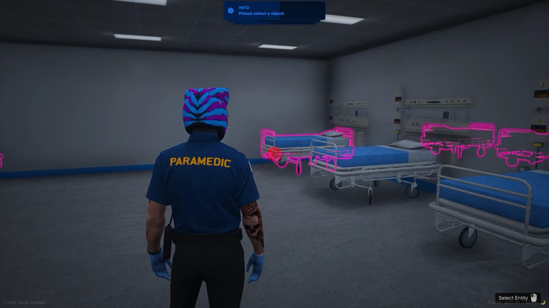 FiveM hospital bed and medical stretcher respawn system inside Quasar Medical Creator, realistic hospital recovery mechanics, immersive EMS roleplay gameplay, player revive beds, medical emergency rooms, advanced ambulance system, cinematic hospital interactions, modern medical script for ESX QB-Core and Qbox servers.
