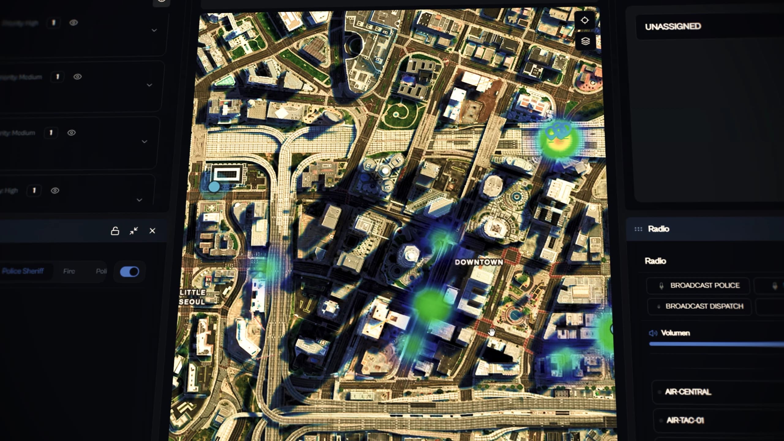 Real time FiveM police dispatch system with live alerts unit tracking and integrated radio communication for roleplay servers