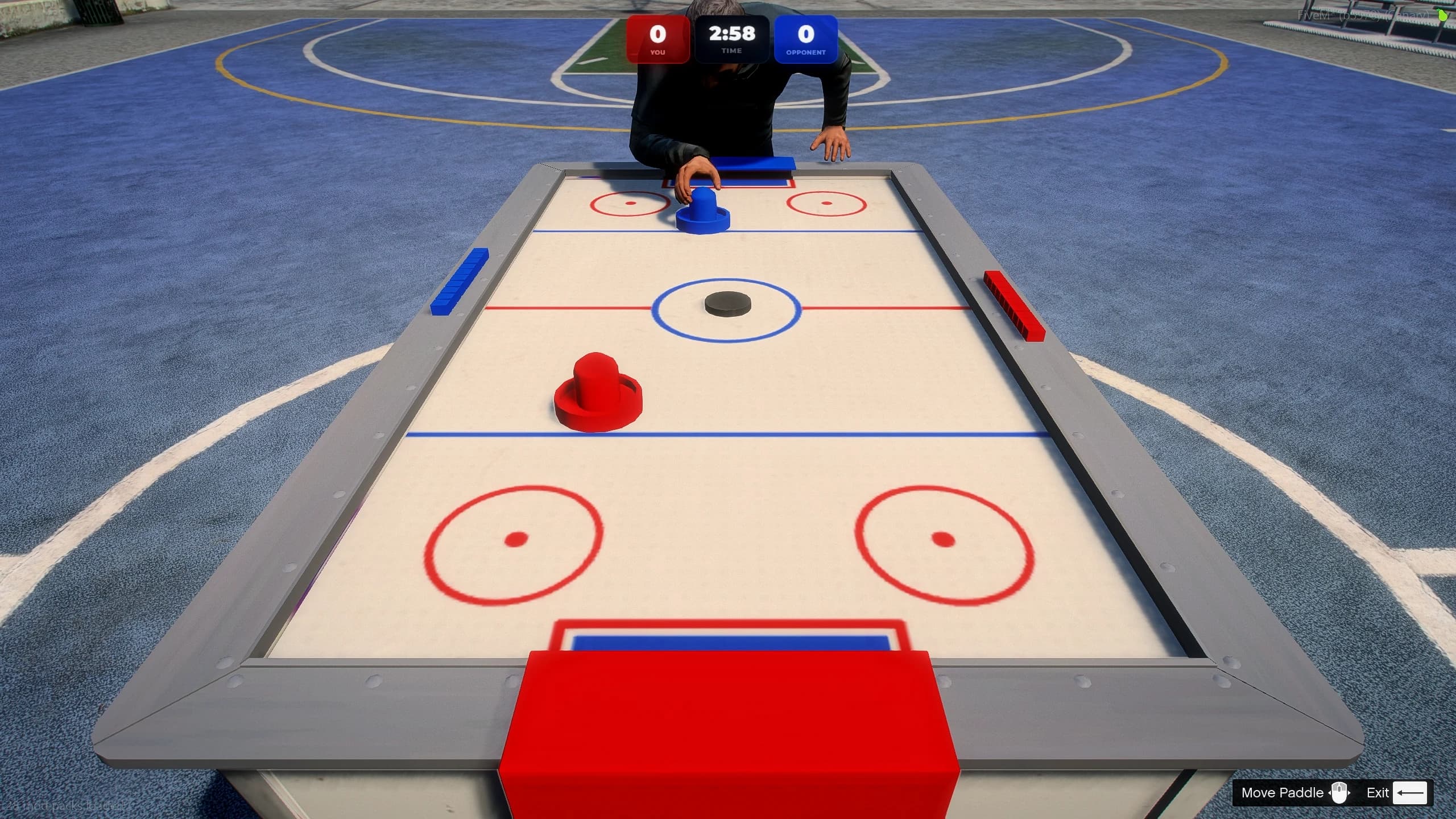 FiveM Air Hockey Script multiplayer arcade table with realistic puck physics ESX QBCore QBox