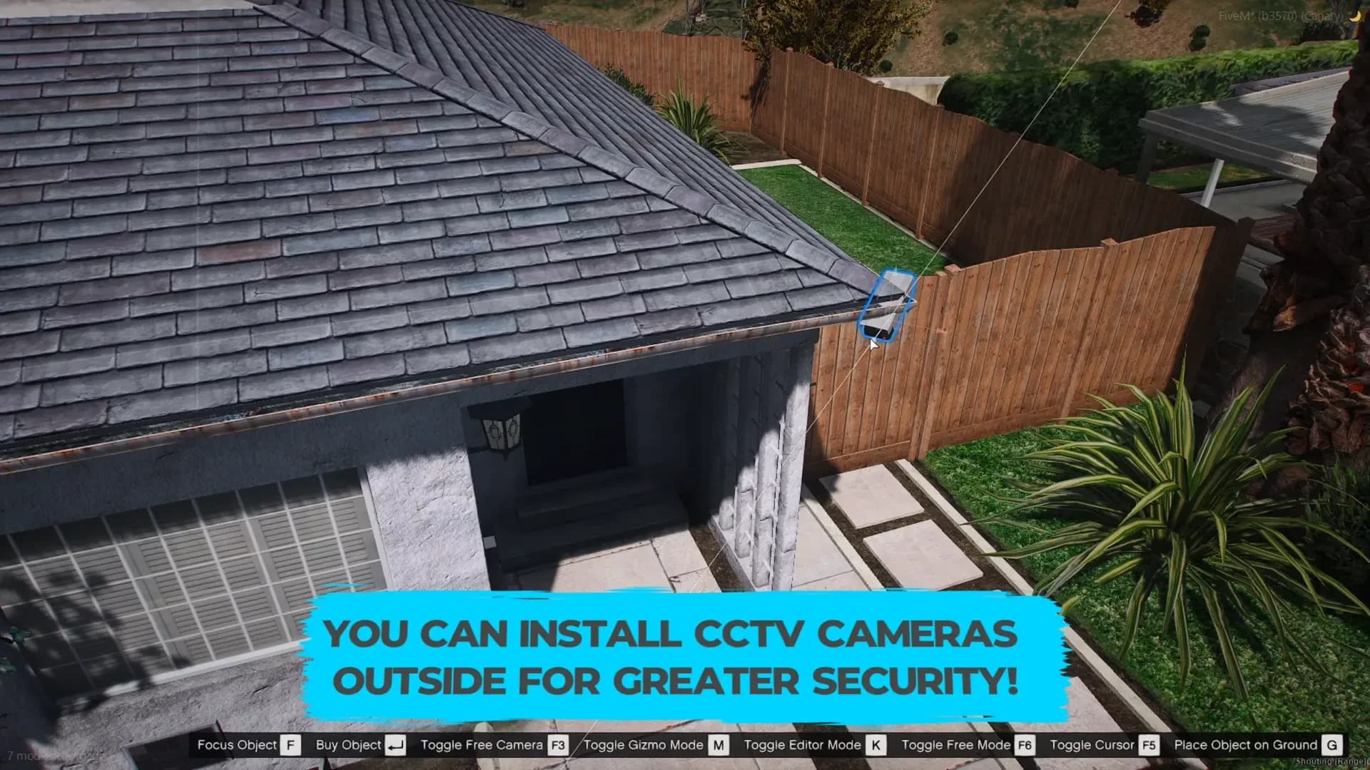 FiveM Quasar Housing security camera CCTV system surveillance property protection roleplay housing script