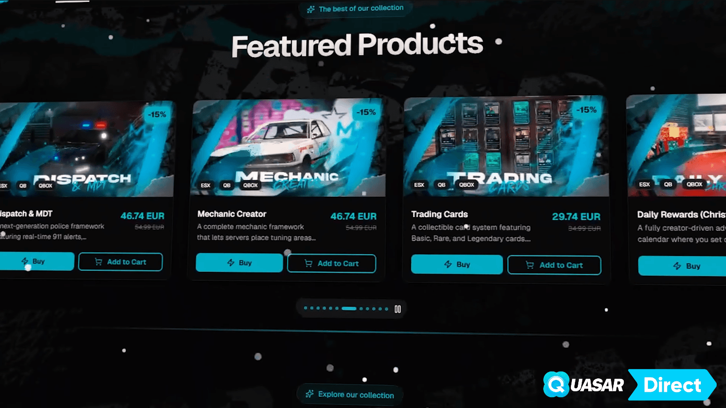 Upgrade your server with professional FiveM scripts for ESX / QB / QBCore / QBox, including jobs, systems, housing, police, and advanced RP mechanics.