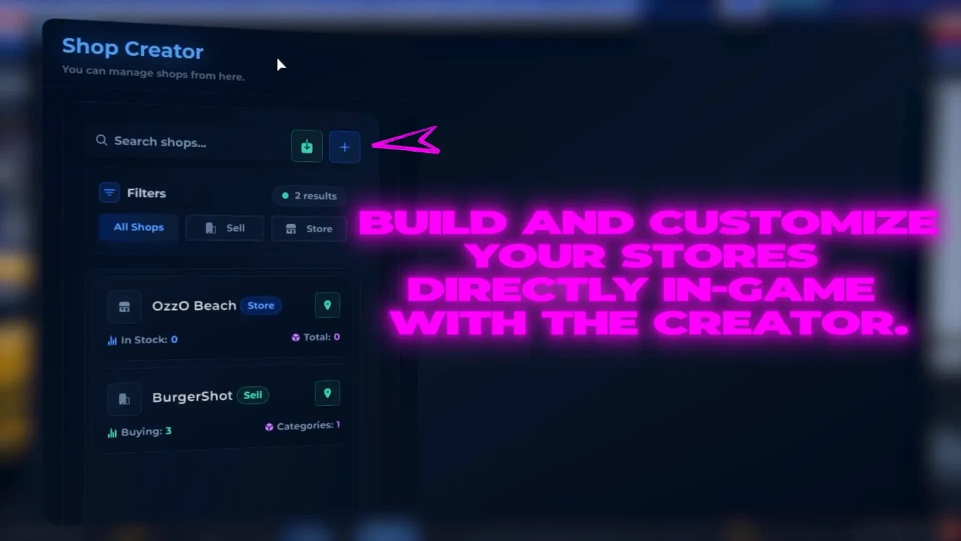 FiveM Quasar Shops system advanced economy business player owned stores roleplay server