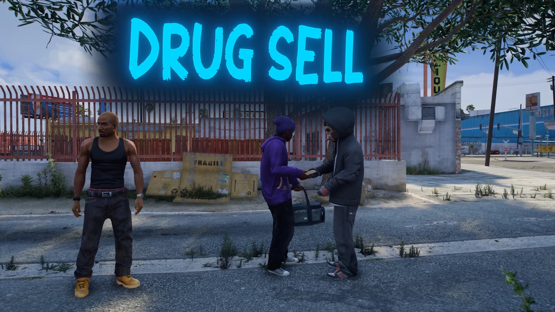 FiveM Quasar Drugs Creator street drug selling NPC dynamic interactions roleplay crime system