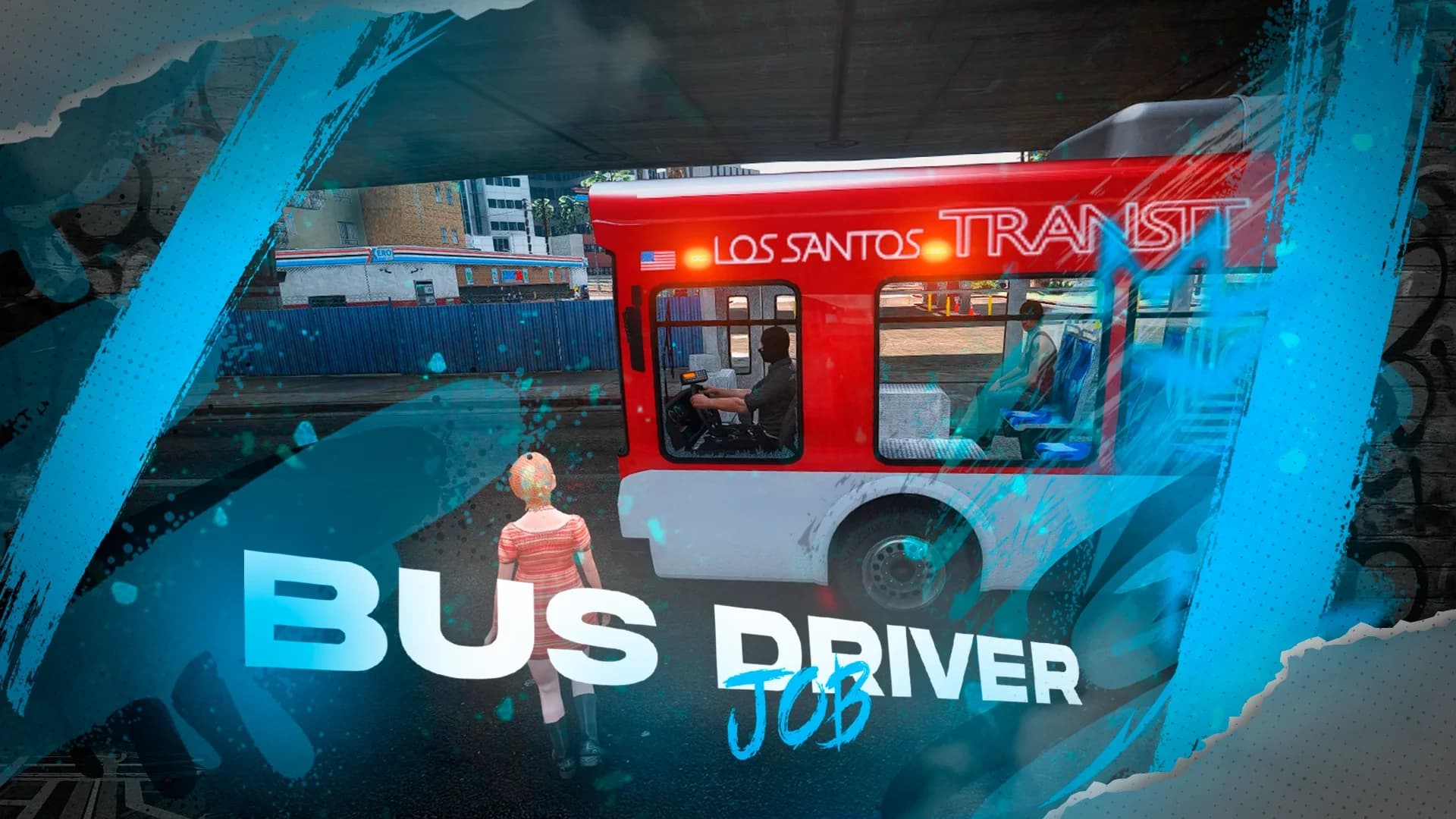Bus Driver Job for FiveM by Quasar Store — bus driver job with routes, NPC passengers, bus levels and leaderboards