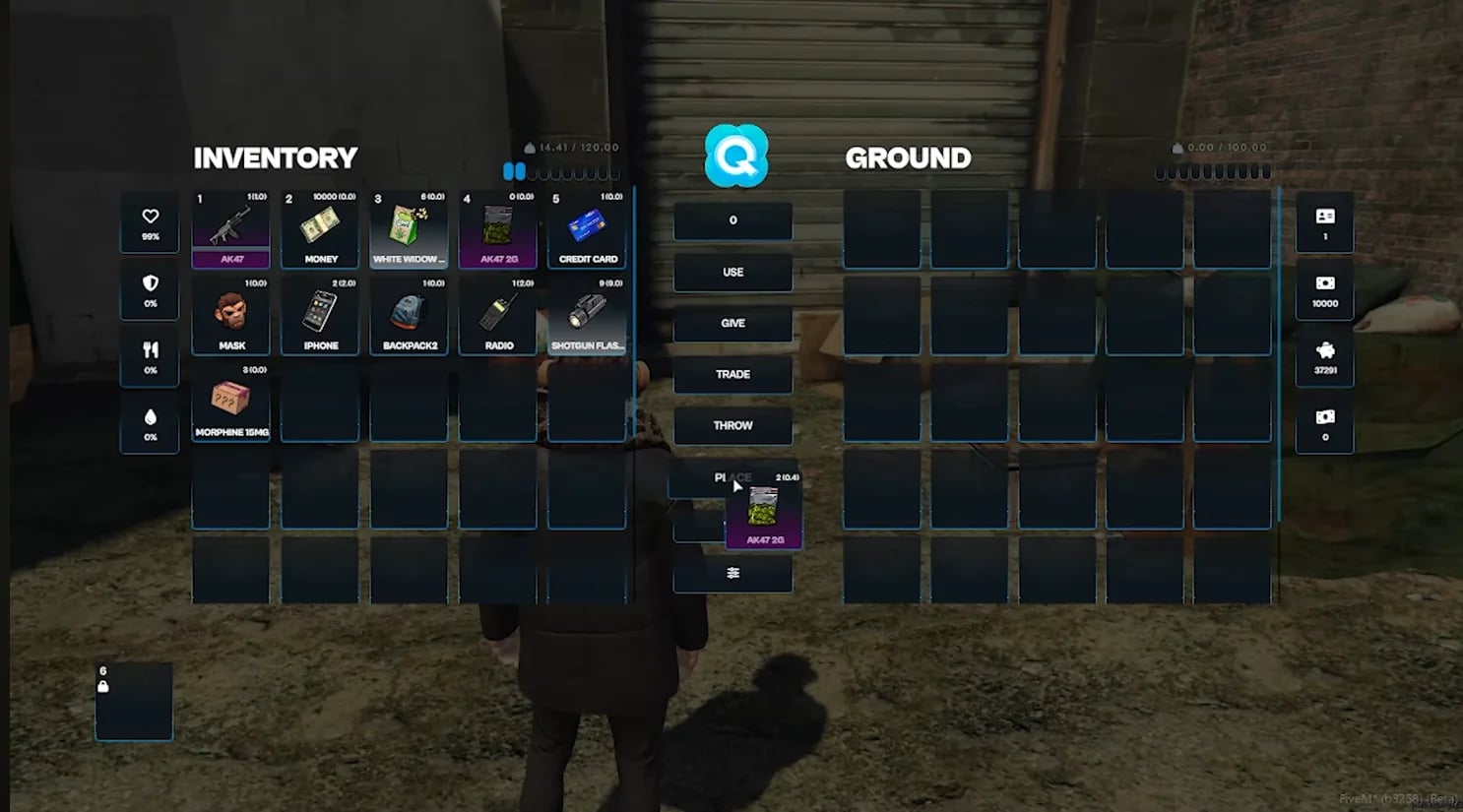Looking for the best Inventory for FiveM? Enjoy advanced features, responsive UI, drag-and-drop, and perfect compatibility with ESX, QB, QBCore, and QBox.