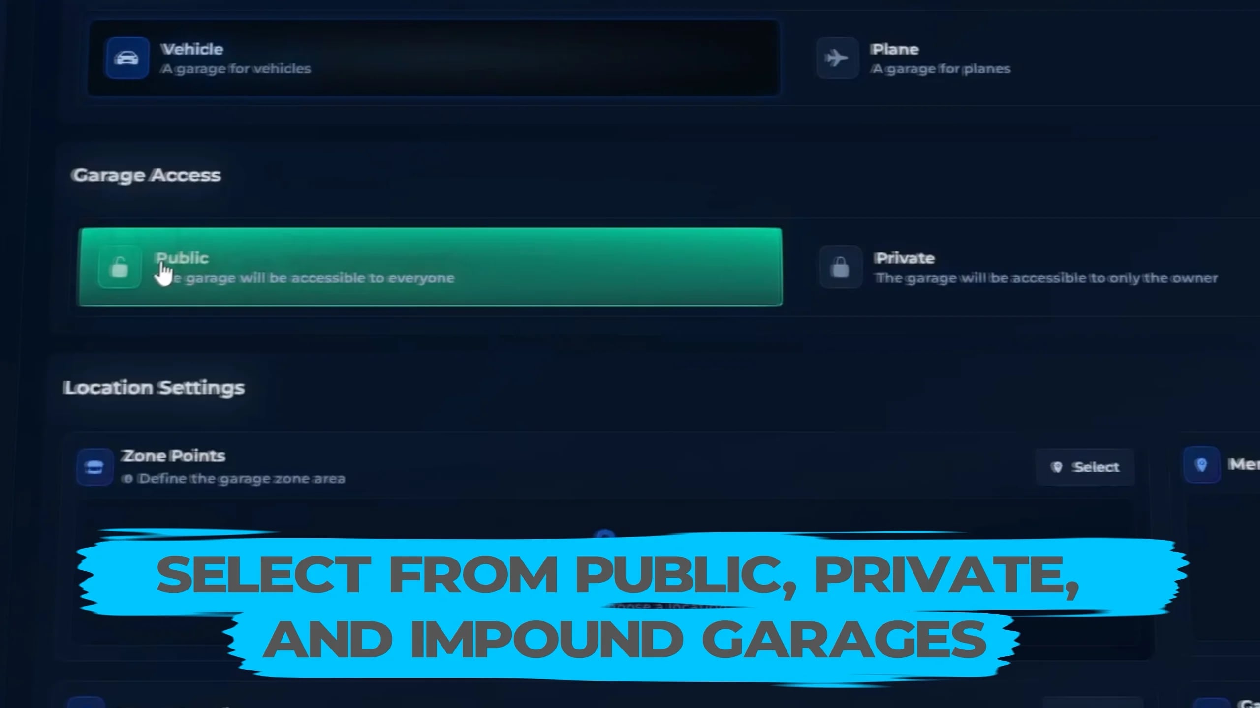 Looking for the best FiveM Vehicle Garage Script? Get advanced storage, insurance, impound, custom spawn points, and support for ESX, QB, QBCore, and QBox.