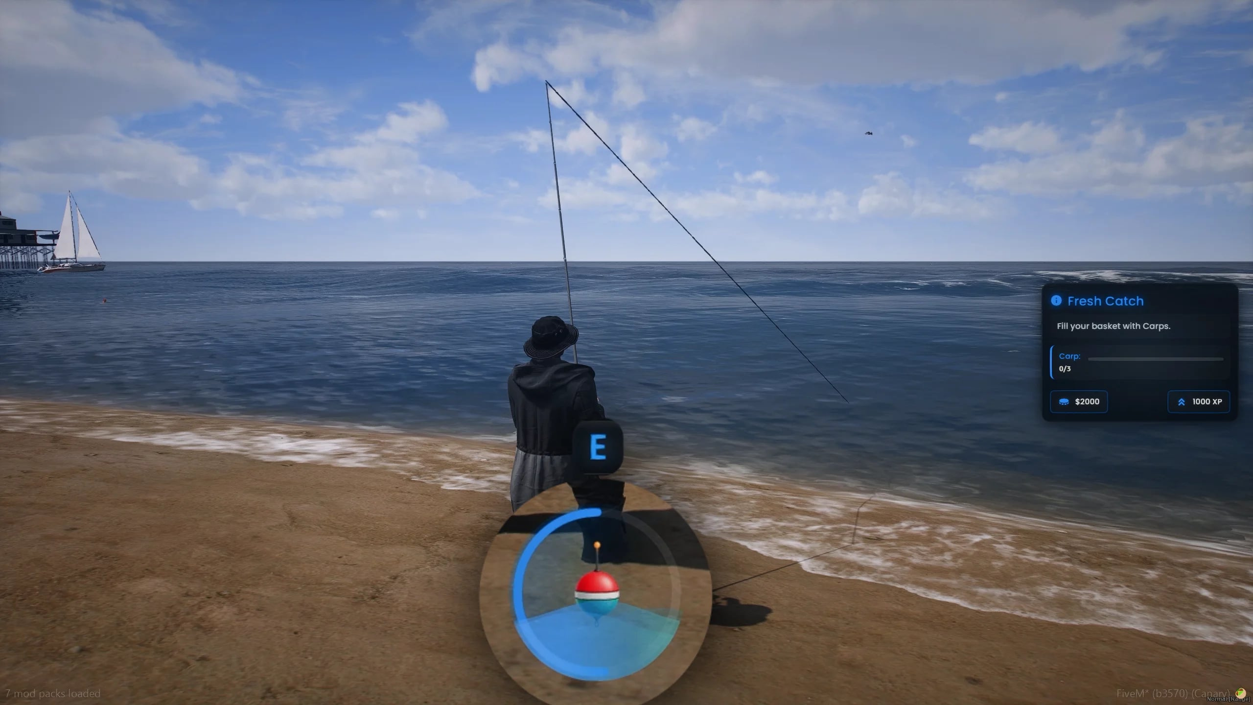 The ultimate FiveM Fishing Job Script featuring dynamic fishing spots, realistic minigames, boats, progression, and full ESX/QB/QCore/QBox support.