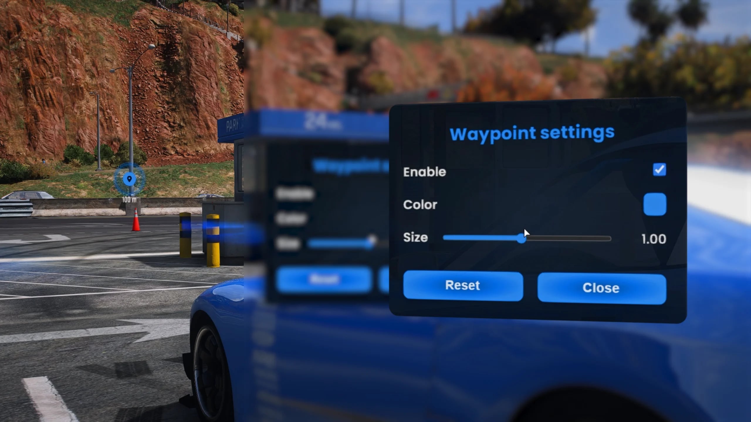distance waypoint fivem, real time distance fivem, waypoint km miles, waypoint distance tracker, objective distance fivem, live distance ui fivem