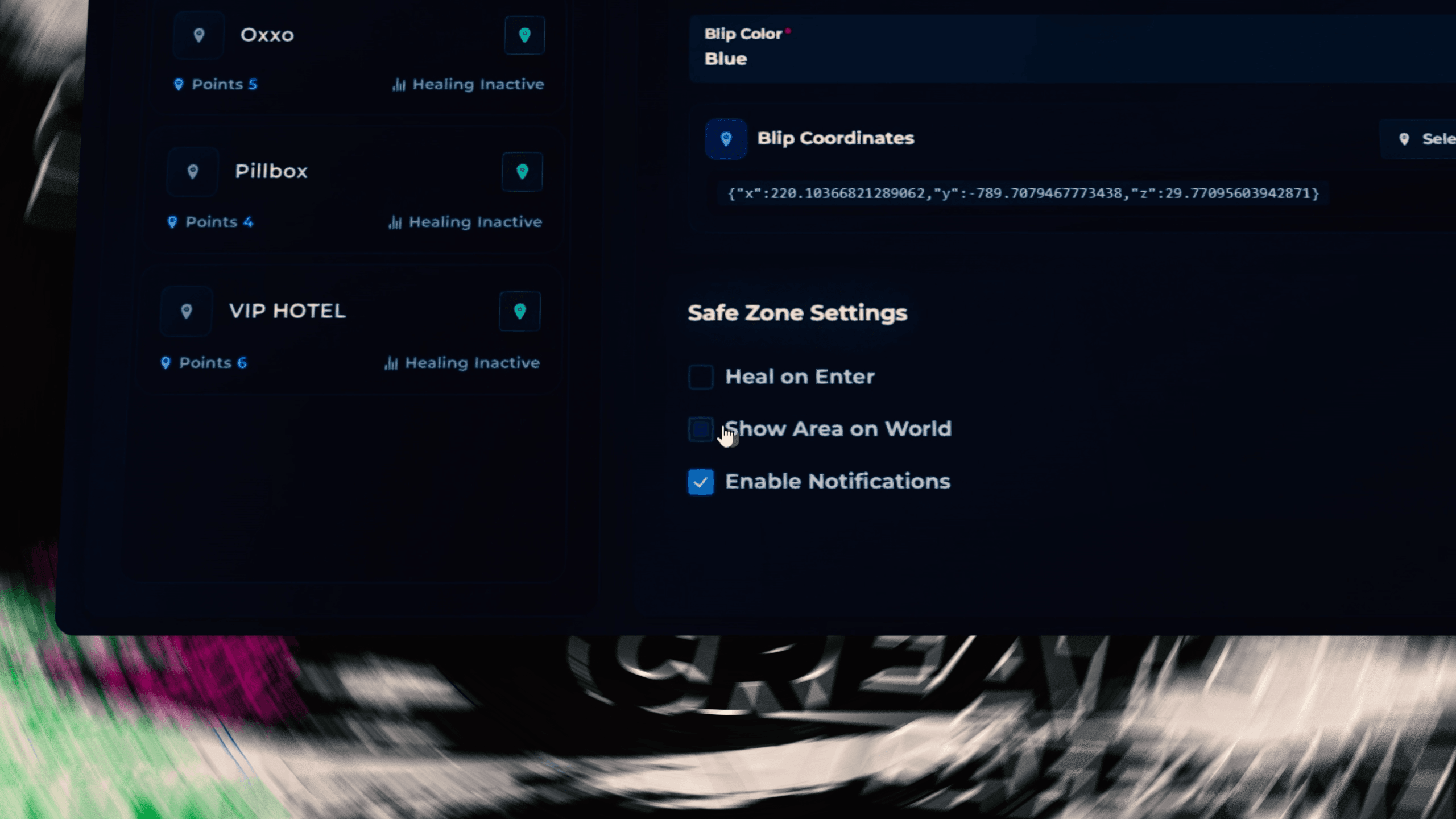 Create dynamic Safe Zones in FiveM using ESX, QB, QBCore and QBox, perfect for hospitals, police stations and public areas with full standalone support and performance optimization.