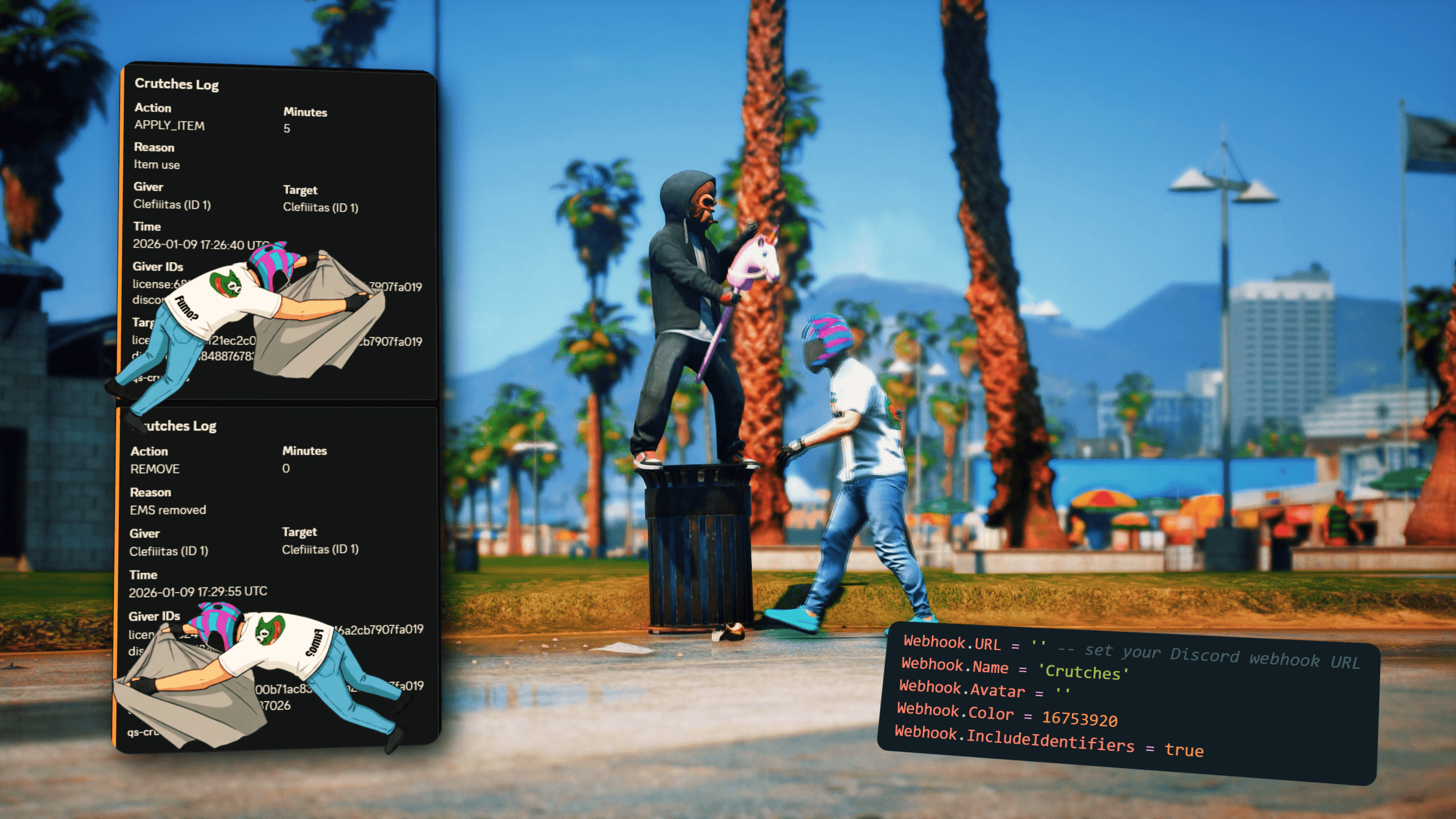 Optimized crutches system for FiveM ESX, QB, QBCore and QBox