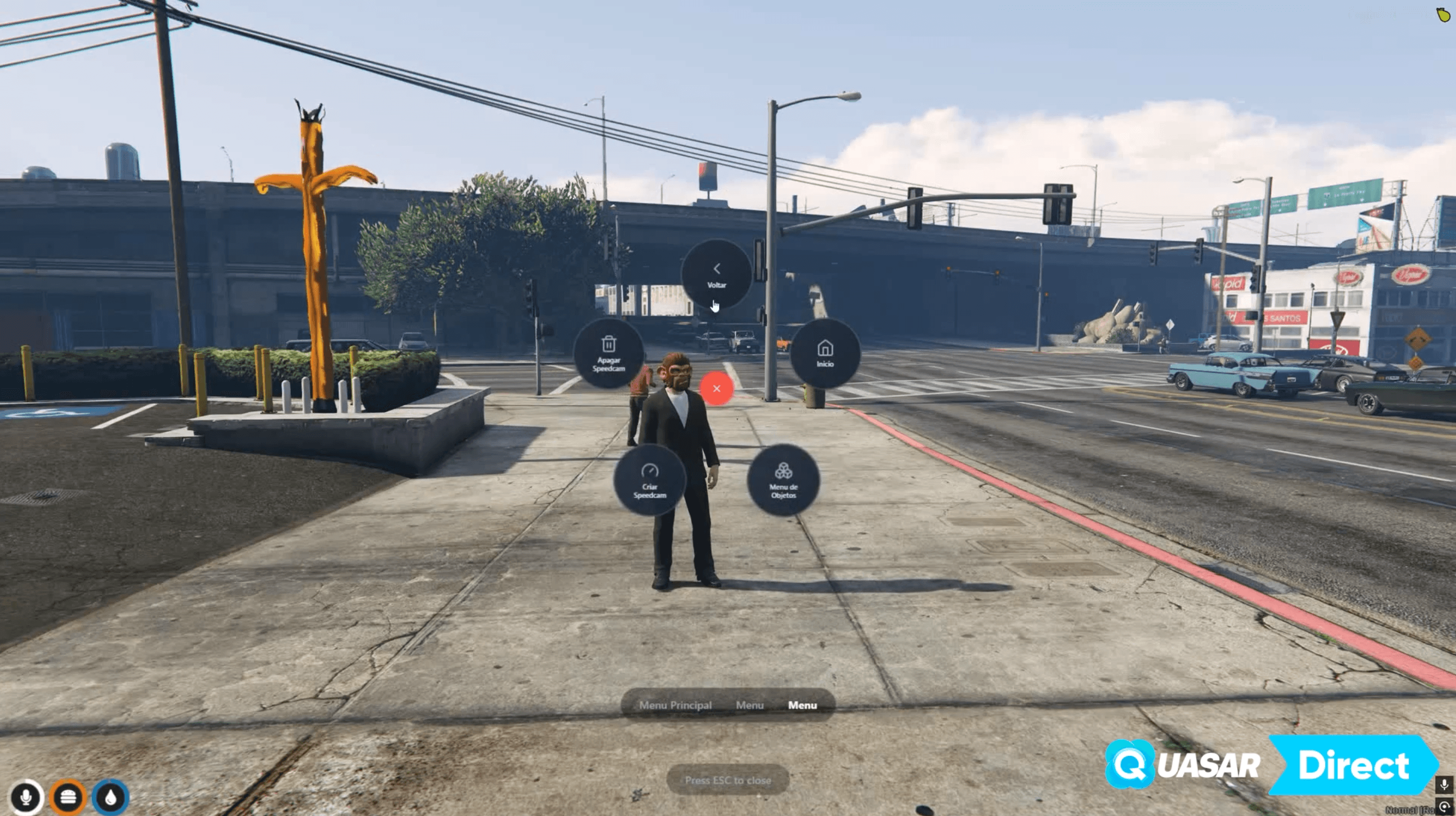 FiveM Radial Menu system with modern circular UI, fully customizable in-game interactions and immersive roleplay actions designed for ESX, QB, QBCore and QBox servers using premium Quasar scripts.