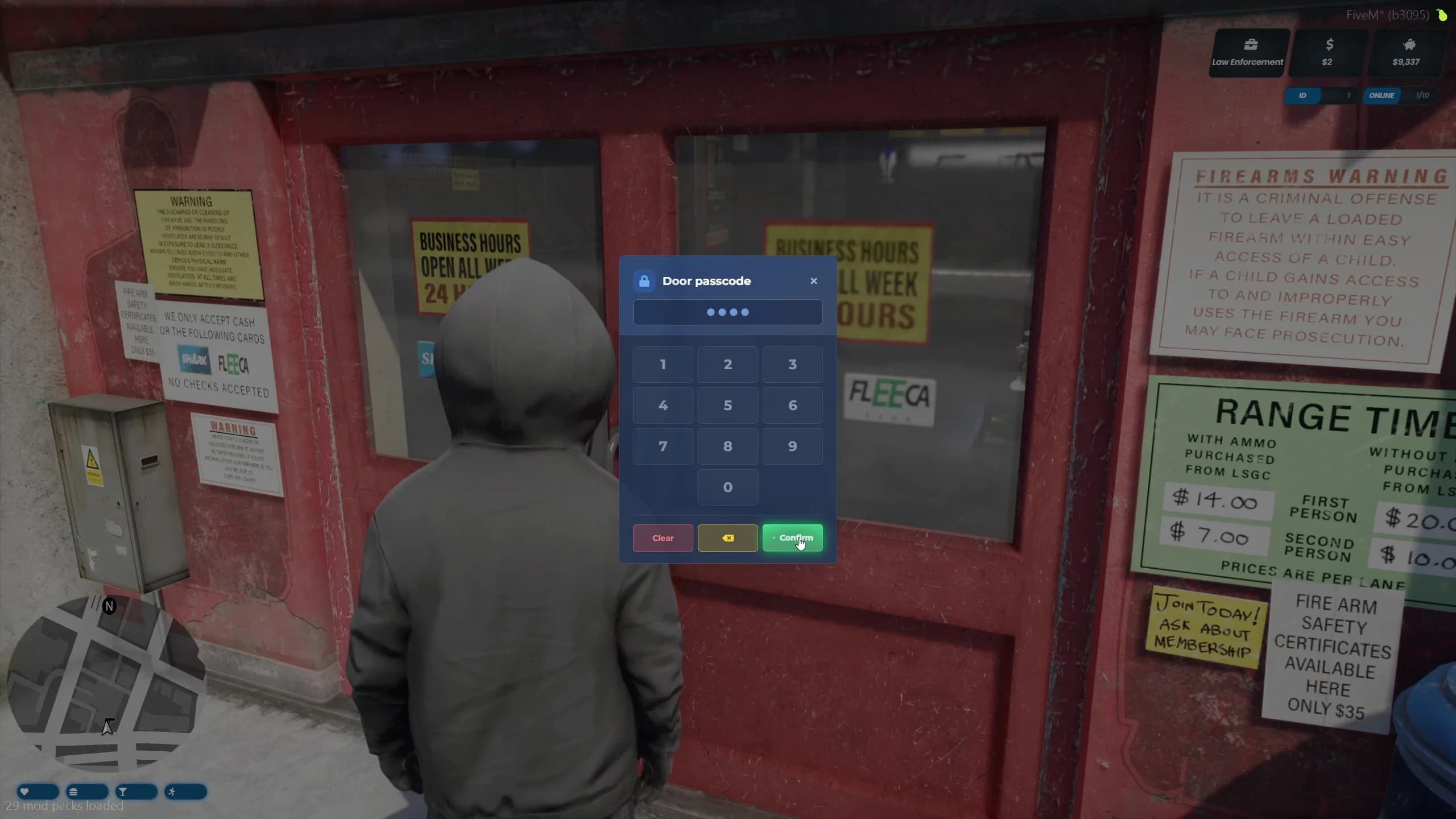 Secure door lock system for FiveM roleplay