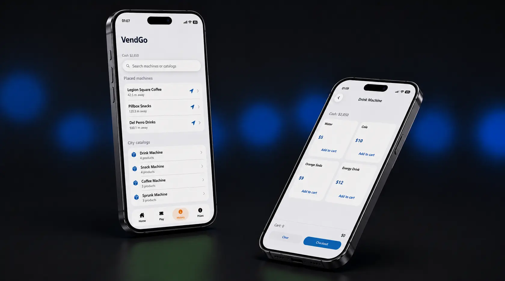 Vending Machines App
