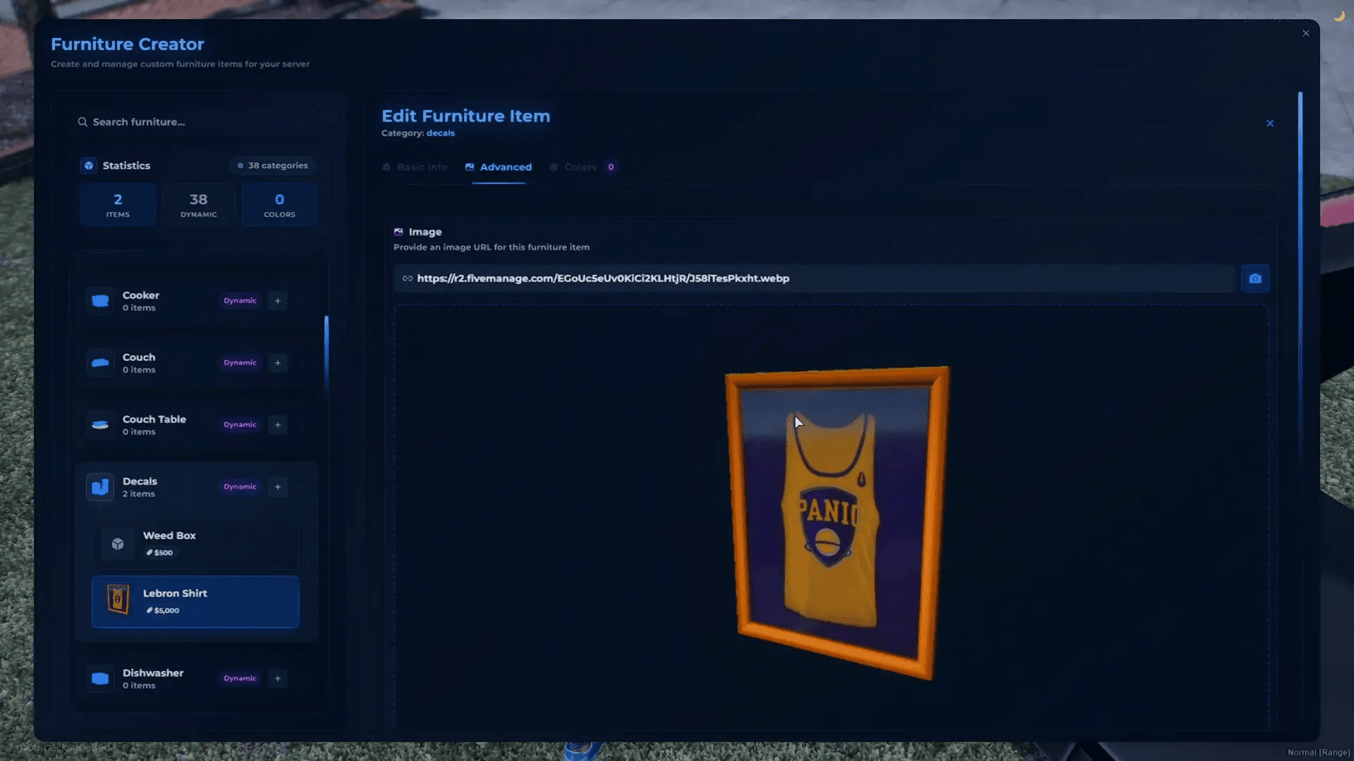 FiveM Quasar Housing furniture creator system in game shop custom props decoration immersive housing script