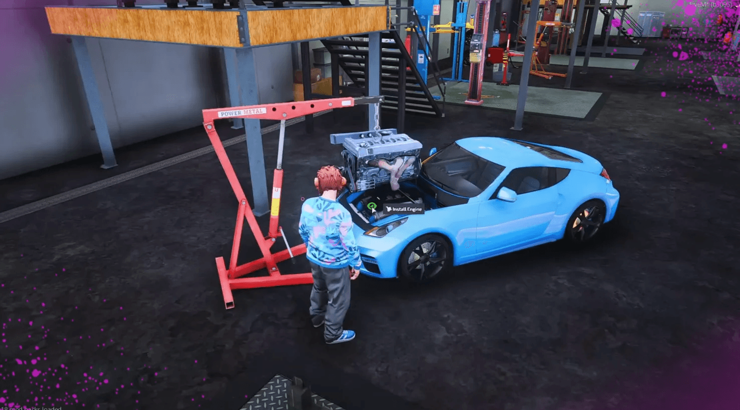 FiveM Quasar Mechanic engine swap system realistic performance sound vehicle tuning roleplay