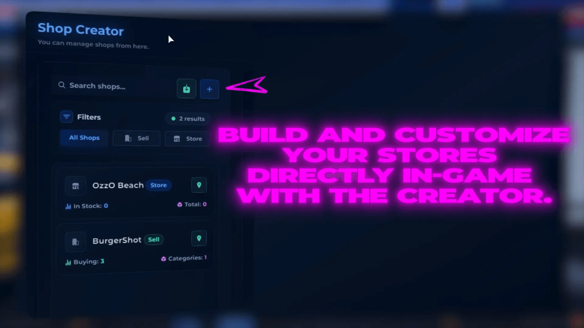 FiveM Quasar Shops system advanced economy business player owned stores roleplay server