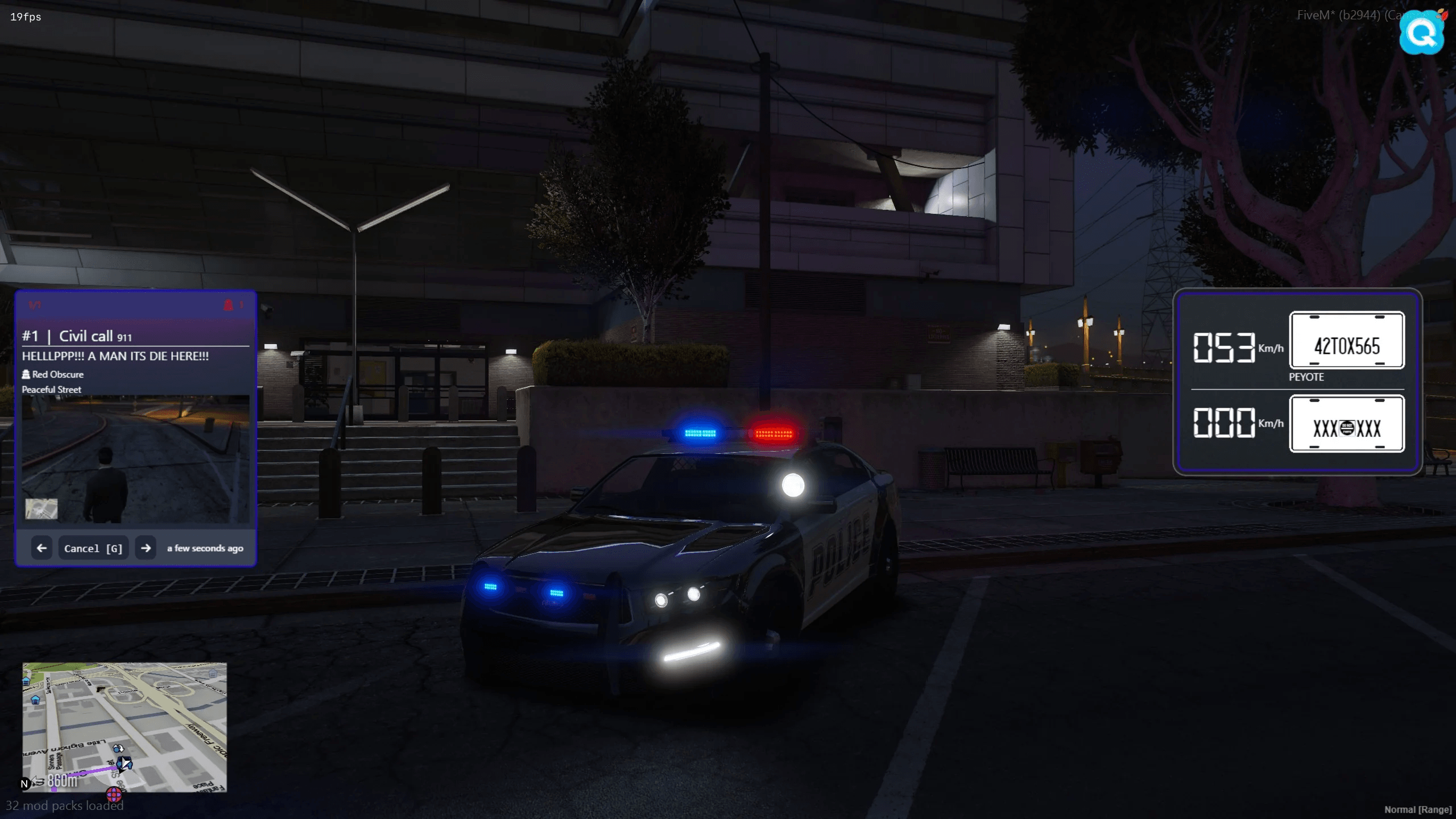 FiveM police dispatch system 911 alerts gunshot detection real time map roleplay law enforcement