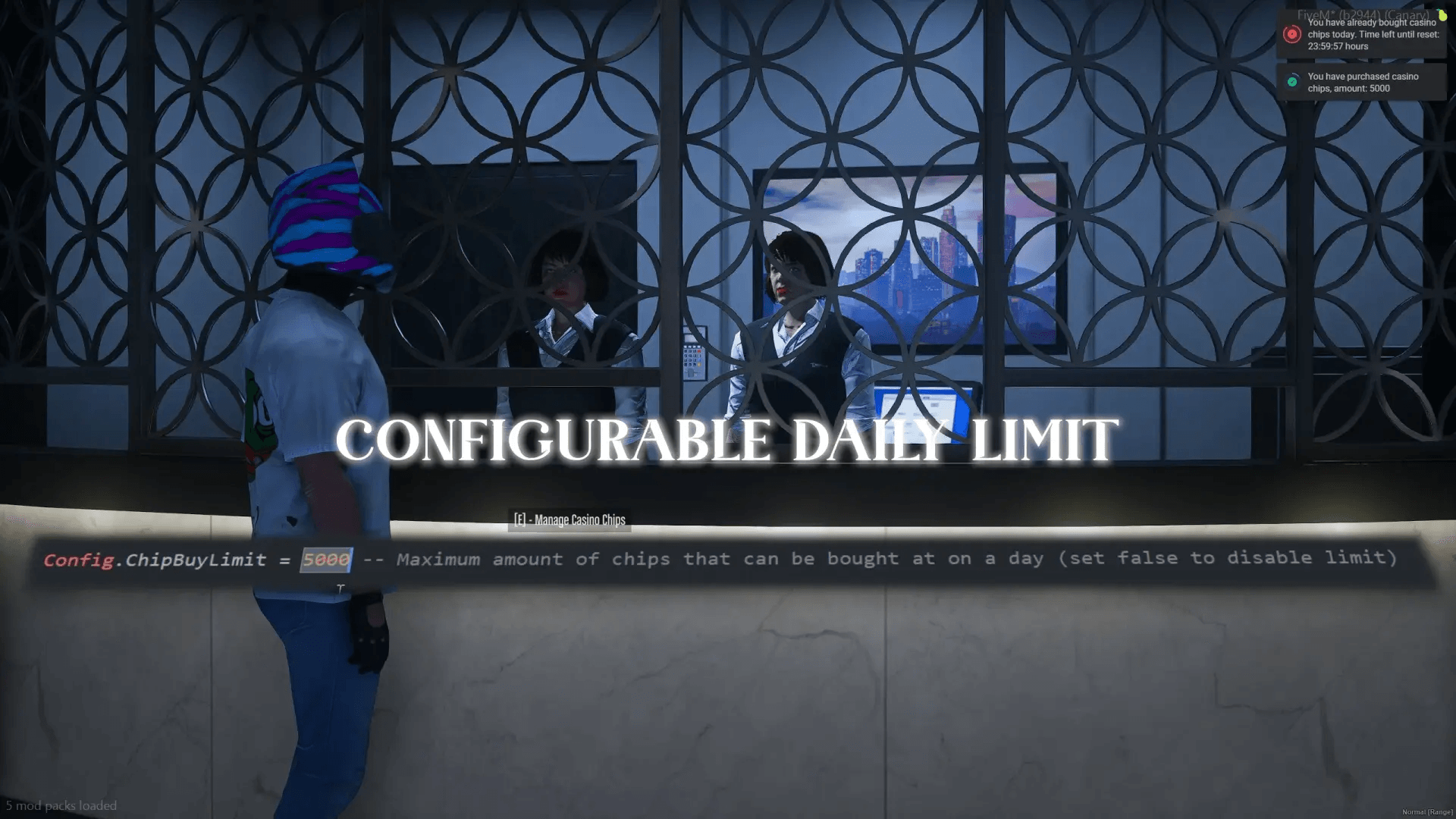 FiveM Quasar Casino NPC dealer system immersive interaction table games roleplay casino