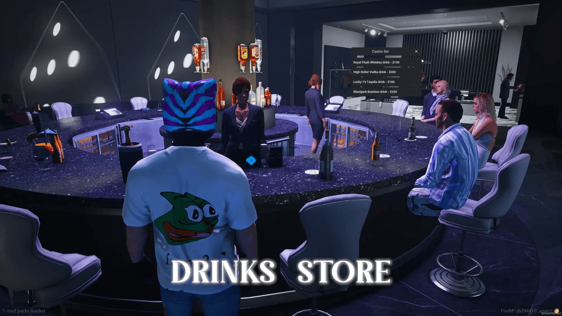FiveM Quasar Casino chip store system economy integration ESX QBcore Qbox roleplay gambling