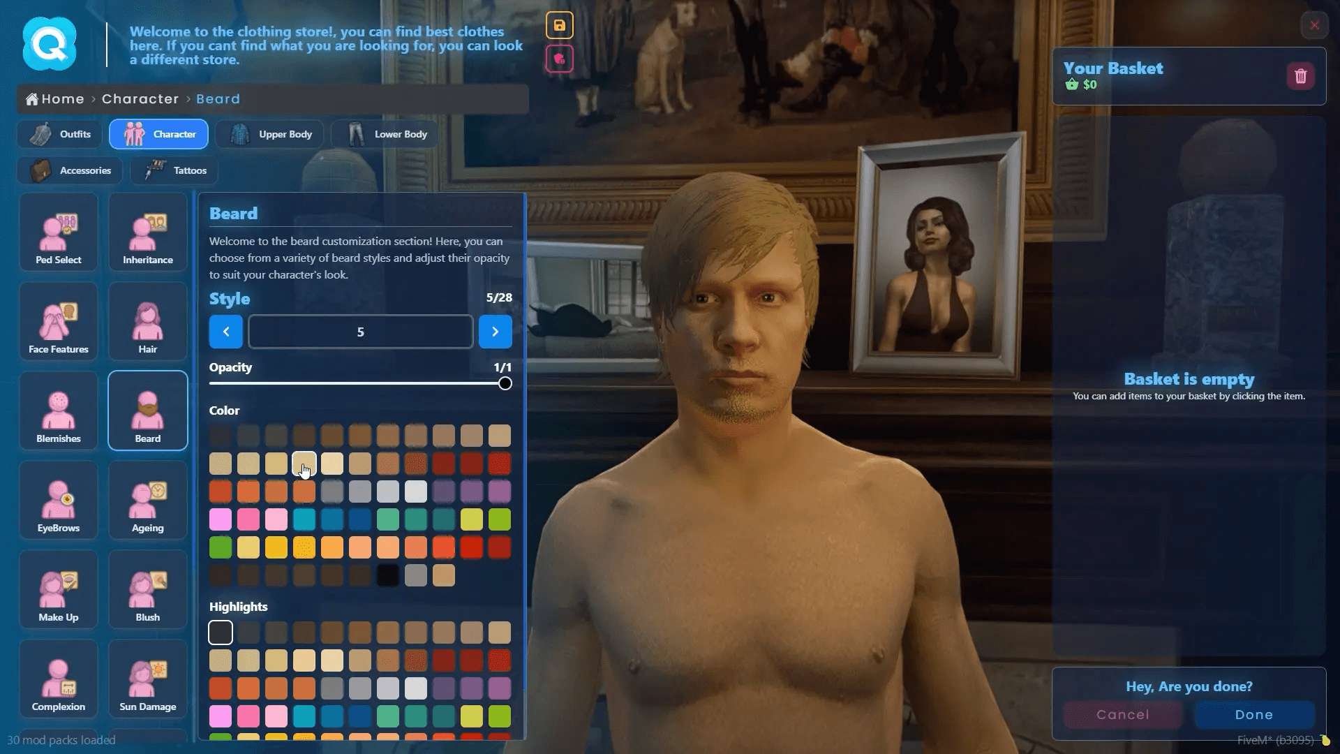 FiveM Quasar Multicharacter appearance integration character customization roleplay seamless UI