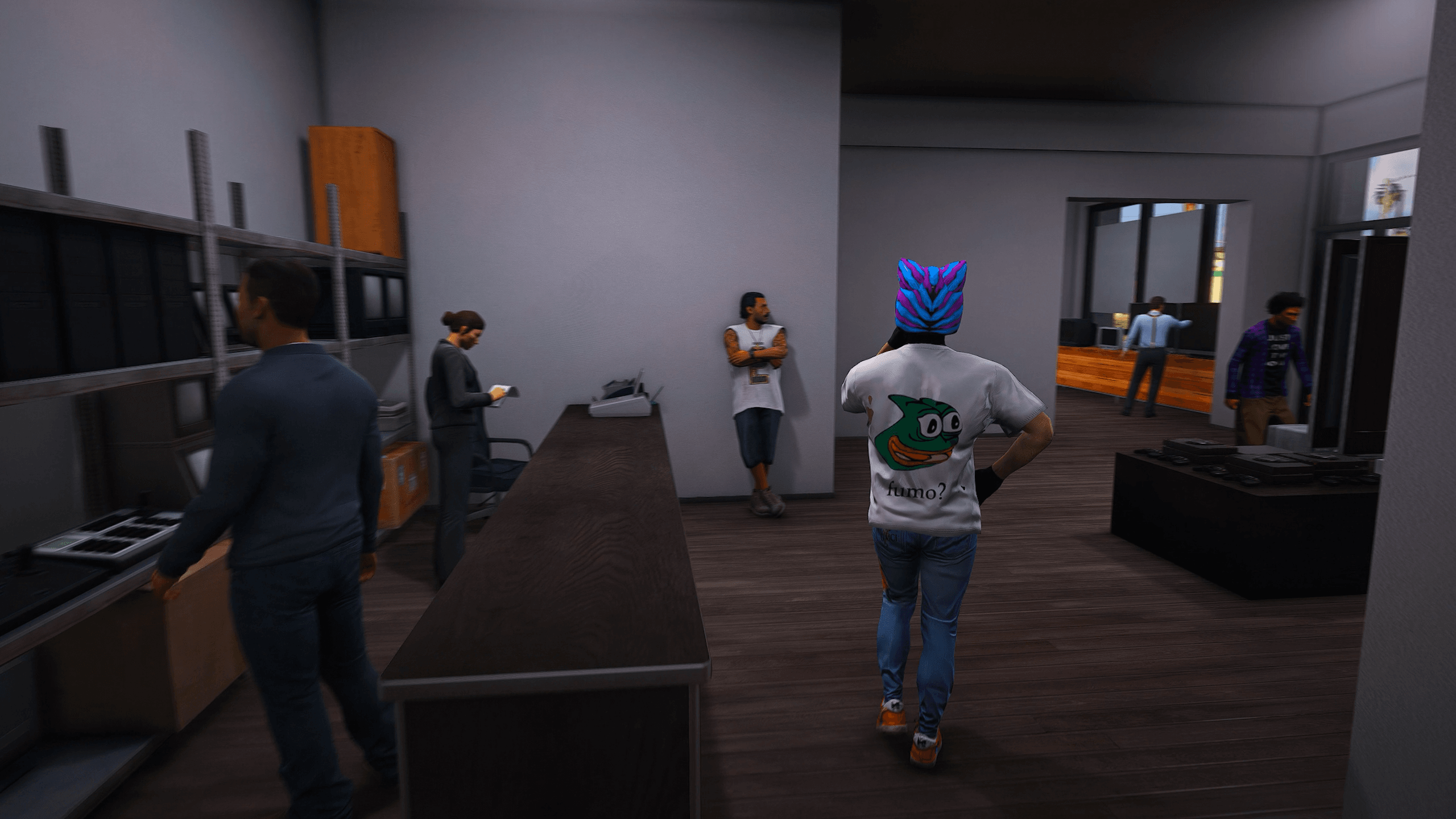 FiveM electronics store interior retail shop roleplay server business gameplay robbery scenarios immersive map