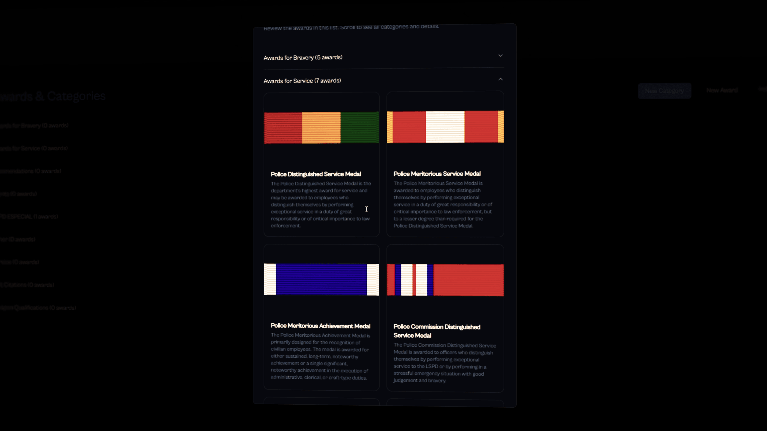 Custom FiveM police rewards and ranking system with medals promotions achievements and configurable progression for roleplay servers