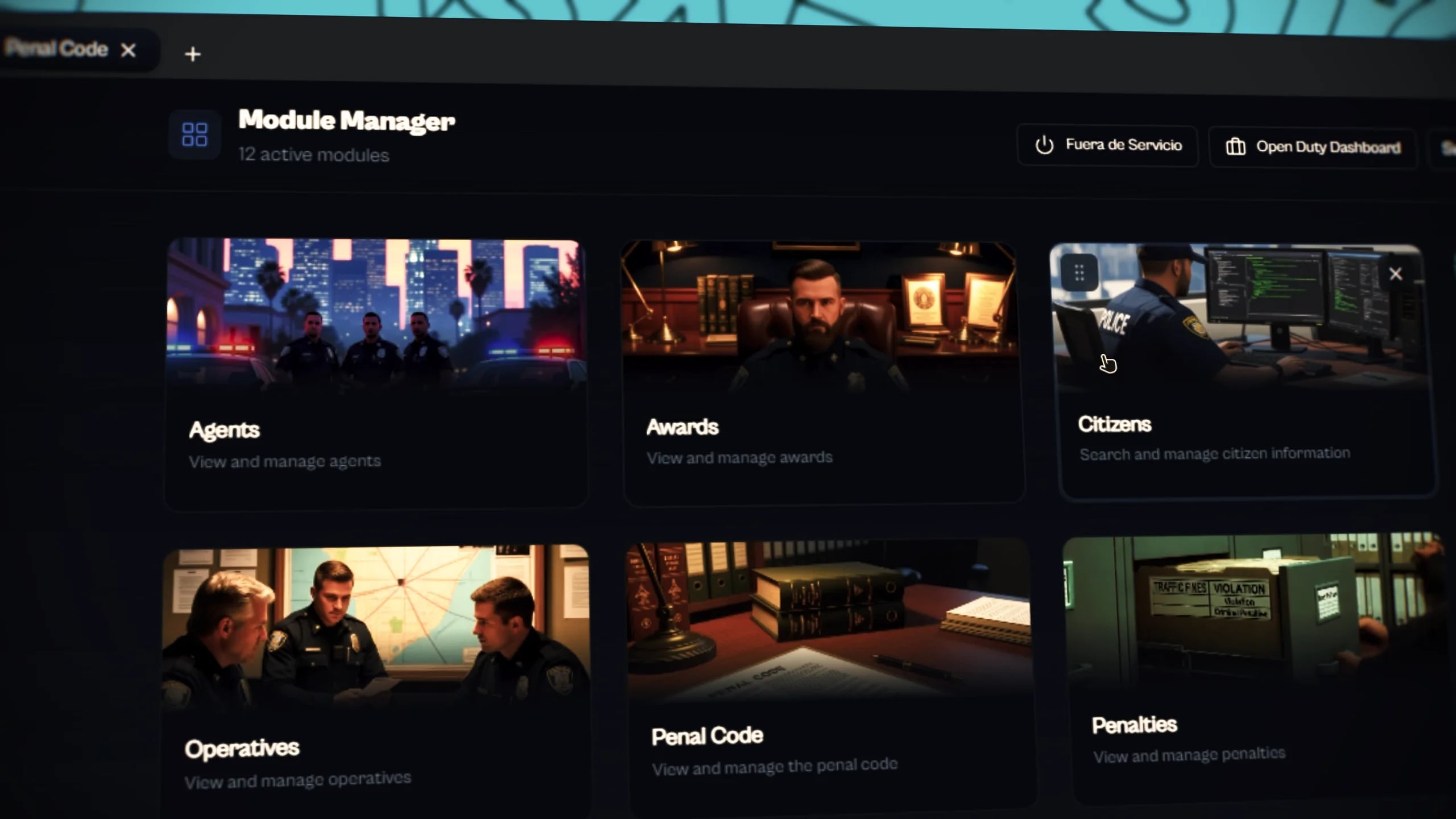 fivem cad mdt system esx qb qbcore qbox police database interface reports citizens vehicles records roleplay server police tools mdt ui fivem police script