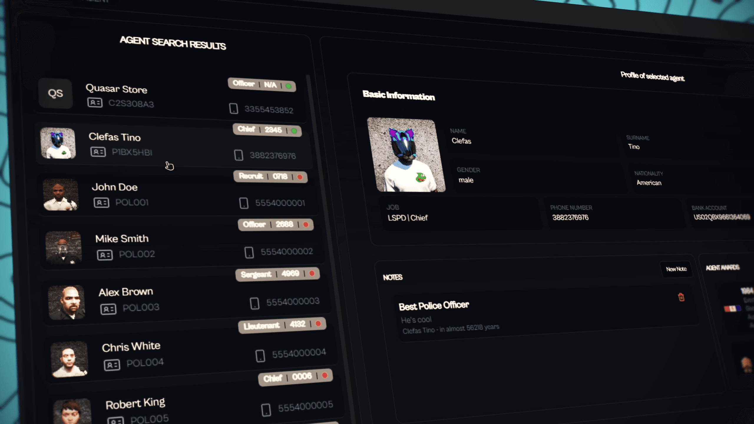 fivem criminal database system police records arrests warrants fines case tracking esx qb qbcore qbox police rp system gta roleplay police tools