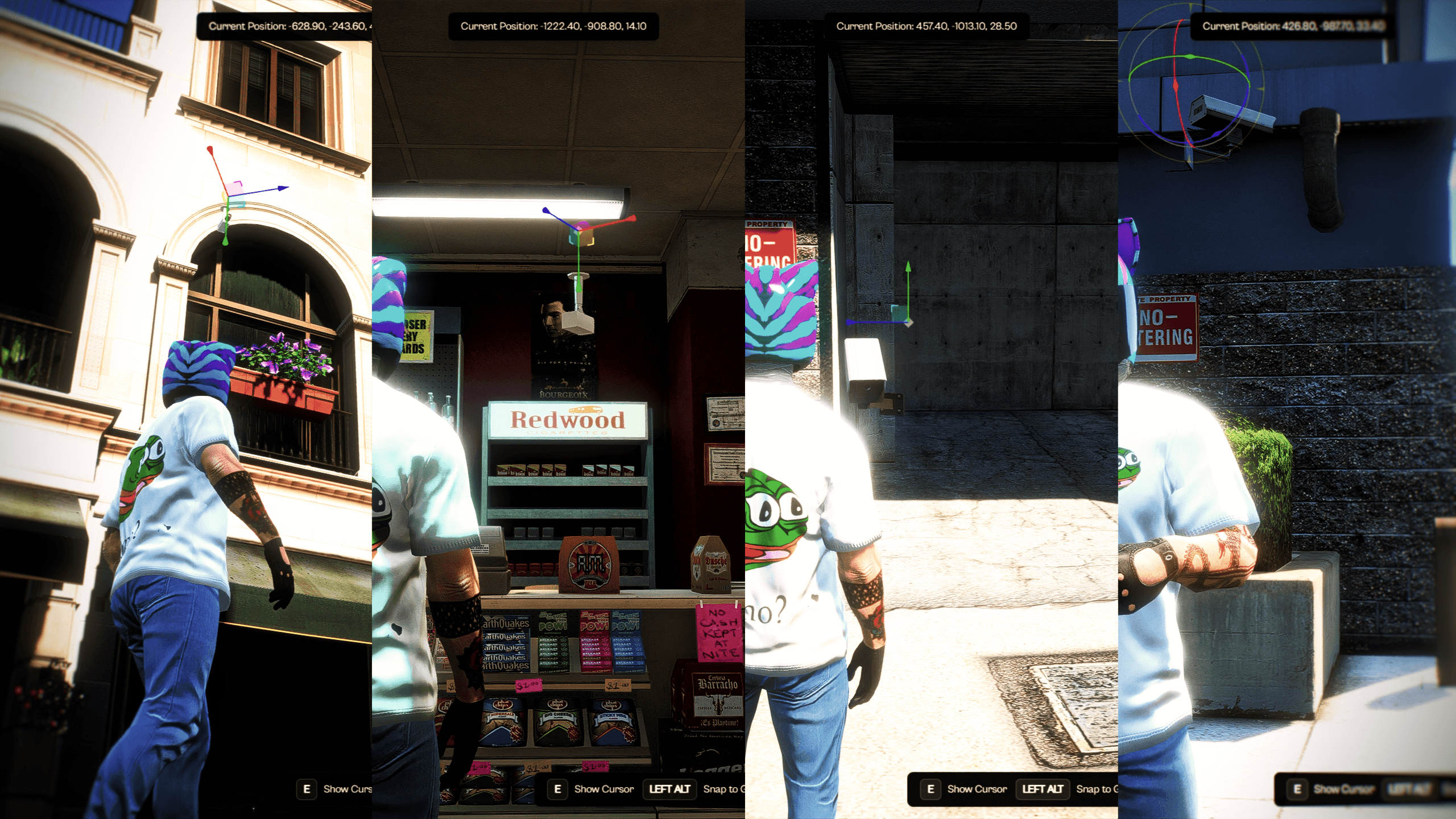 fivem cctv camera system surveillance cameras placeable cameras map monitoring filters police roleplay esx qb qbcore qbox security system fivem