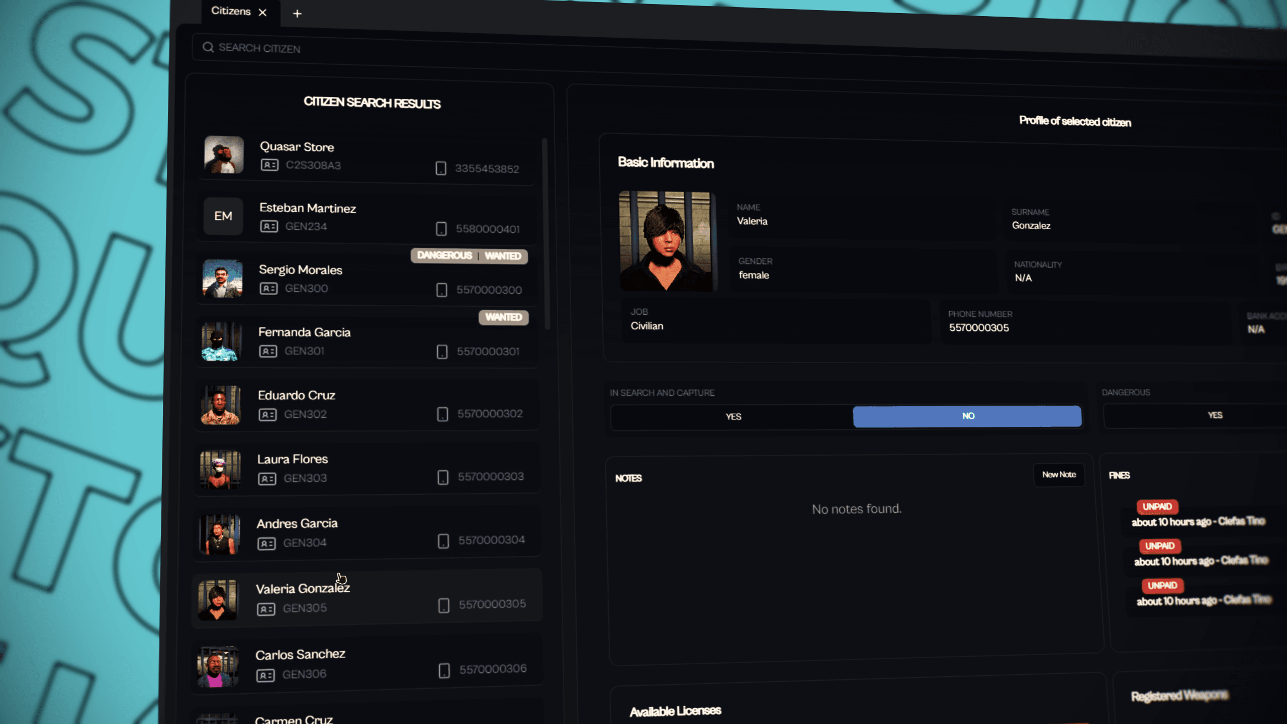 fivem police reports system incident tracking operations management esx qb qbcore qbox police rp tools law enforcement workflow system fivem