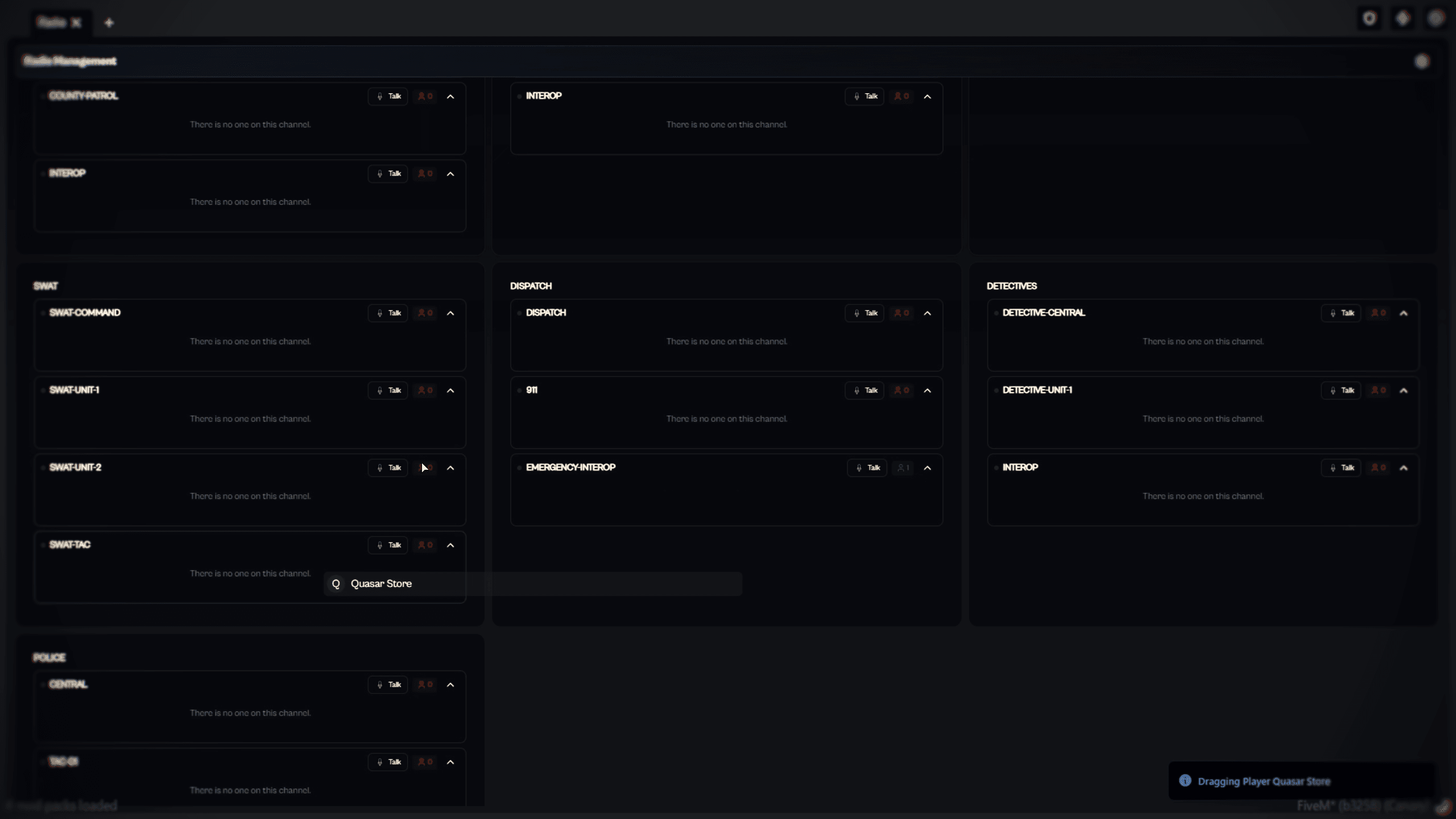 fivem radio system modular communication voice radio frequencies keybinds esx qb qbcore qbox police radio realistic communication rp server