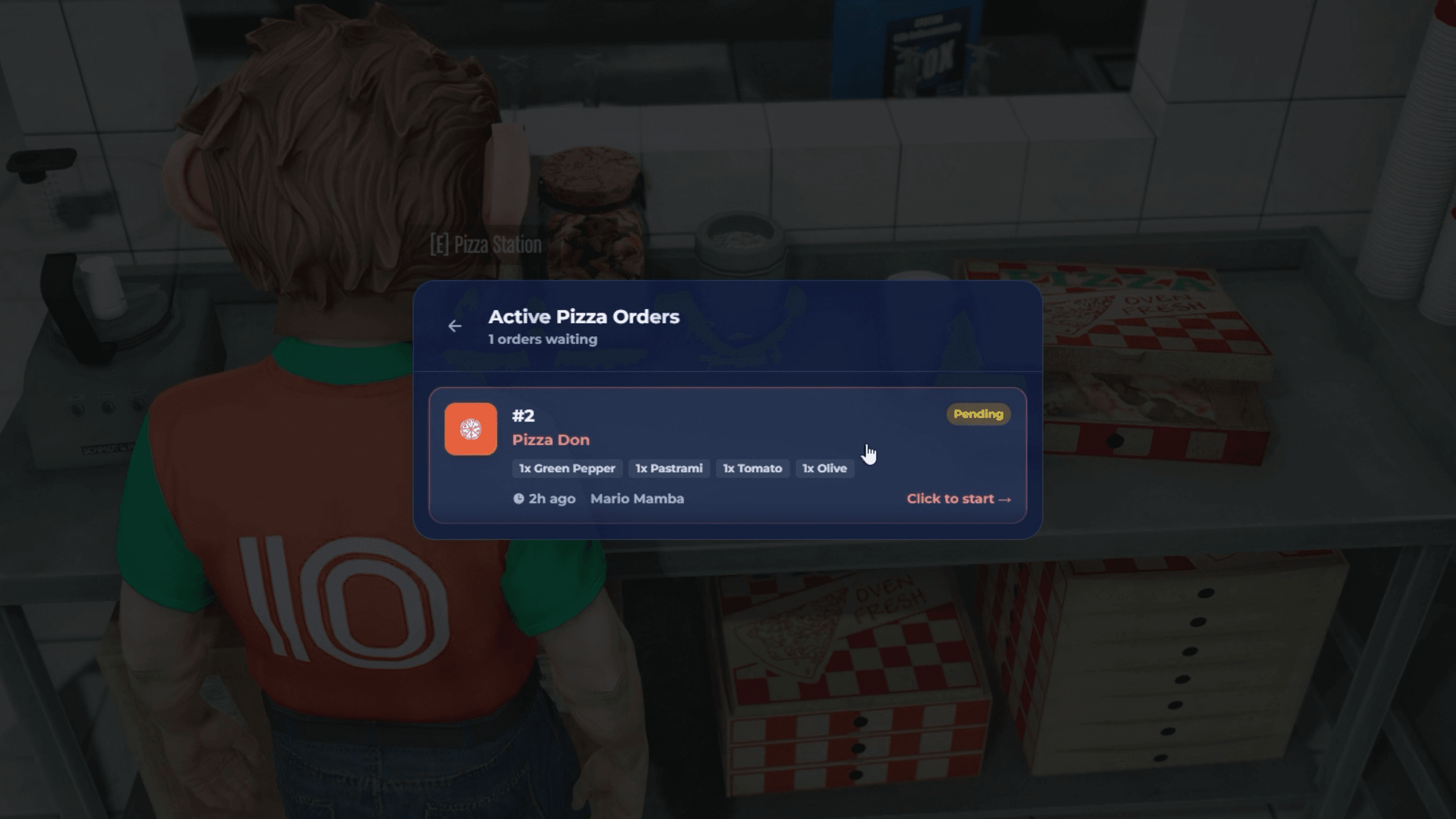FiveM pizza burger custom food creation system ESX QBCore QBox restaurant menu gameplay roleplay cooking interface