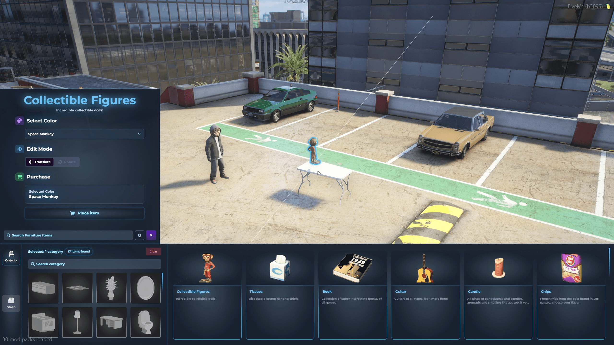 fivem furniture creator system custom props creation in game esx qb qbcore qbox housing items roleplay customization tool