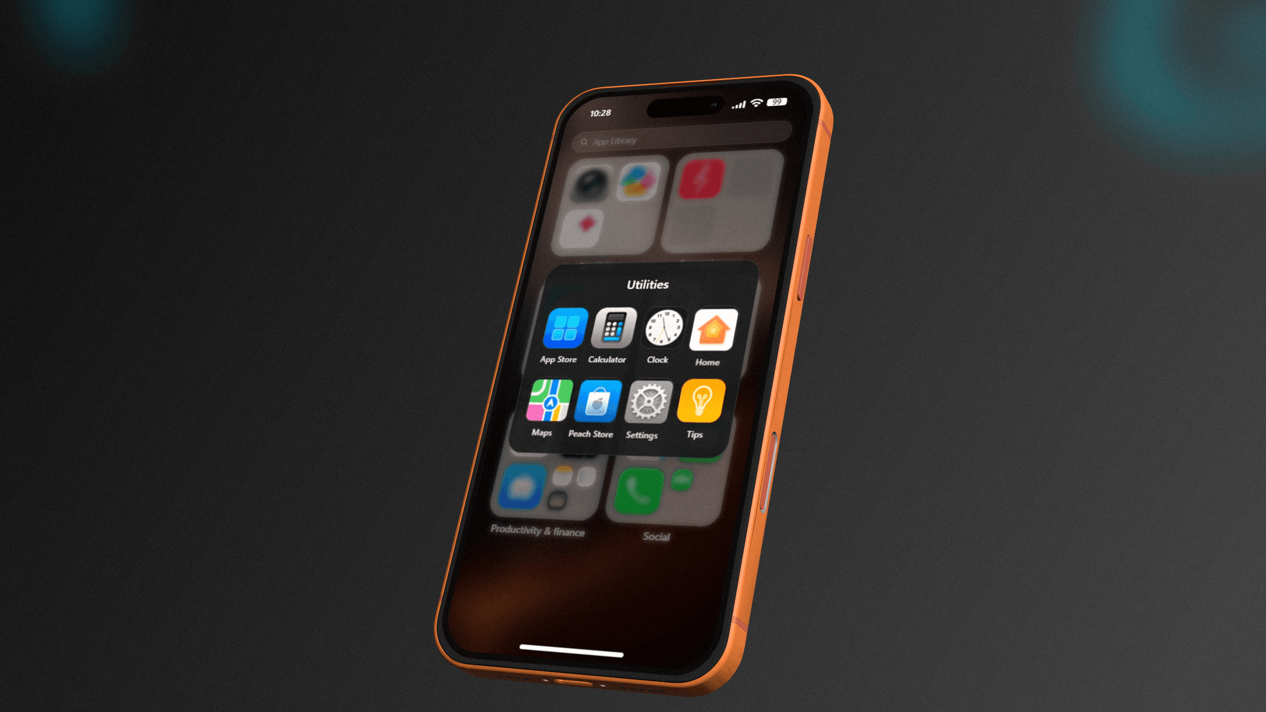 FiveM Smartphone V3 realistic app folder system with customizable organization, drag and drop apps, and modern React interface for ESX QB-Core and Qbox servers
