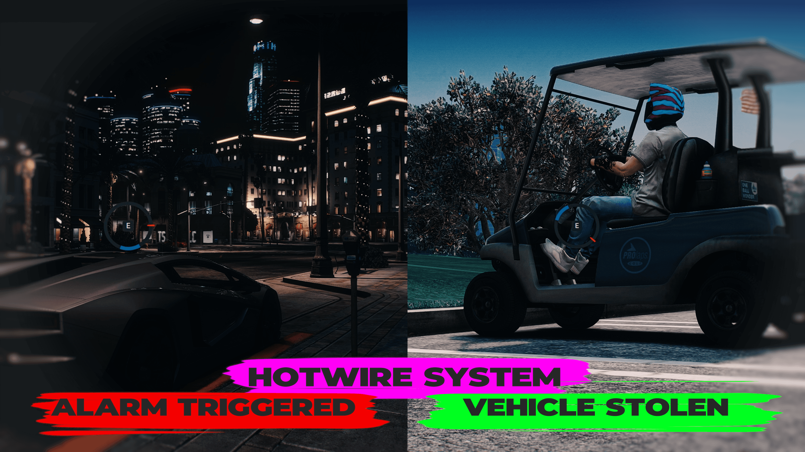 Vehicle alarm system for FiveM roleplay servers