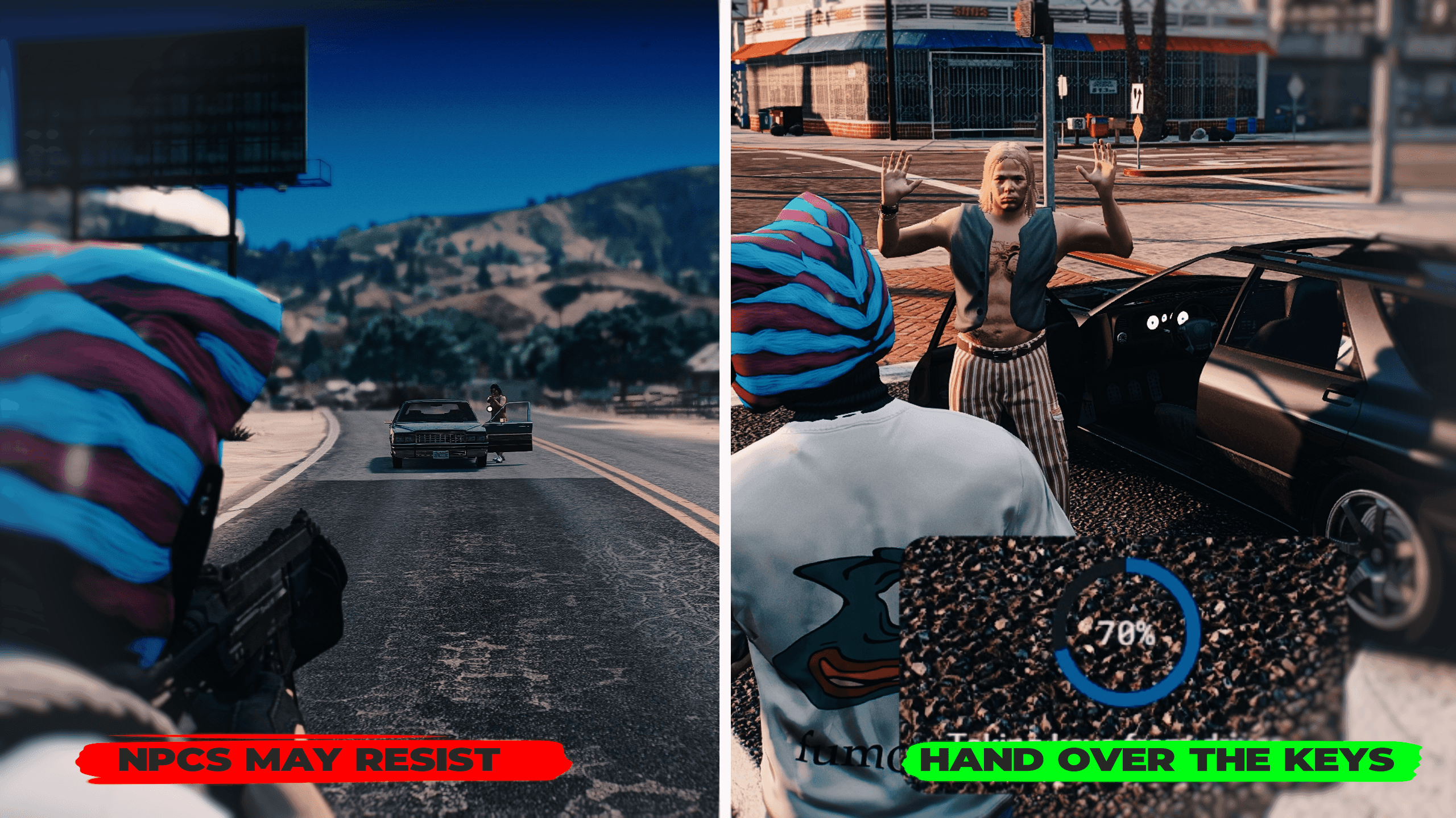 NPC vehicle robbery for FiveM ESX QB QBCore QBox